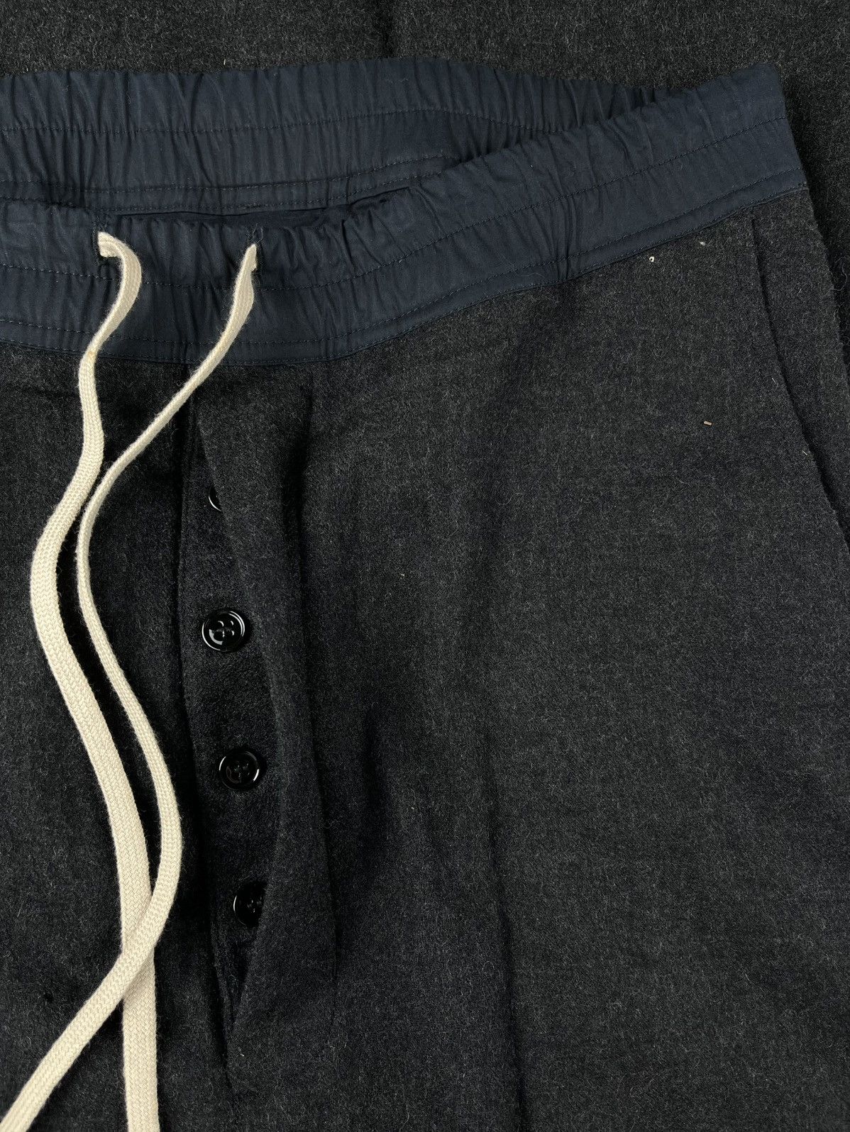 Rick Owens FW12 Rick Owens Mountain Wool Drawstring Drop Crotch Pants Size US 32 / EU 48 - 3 Thumbnail