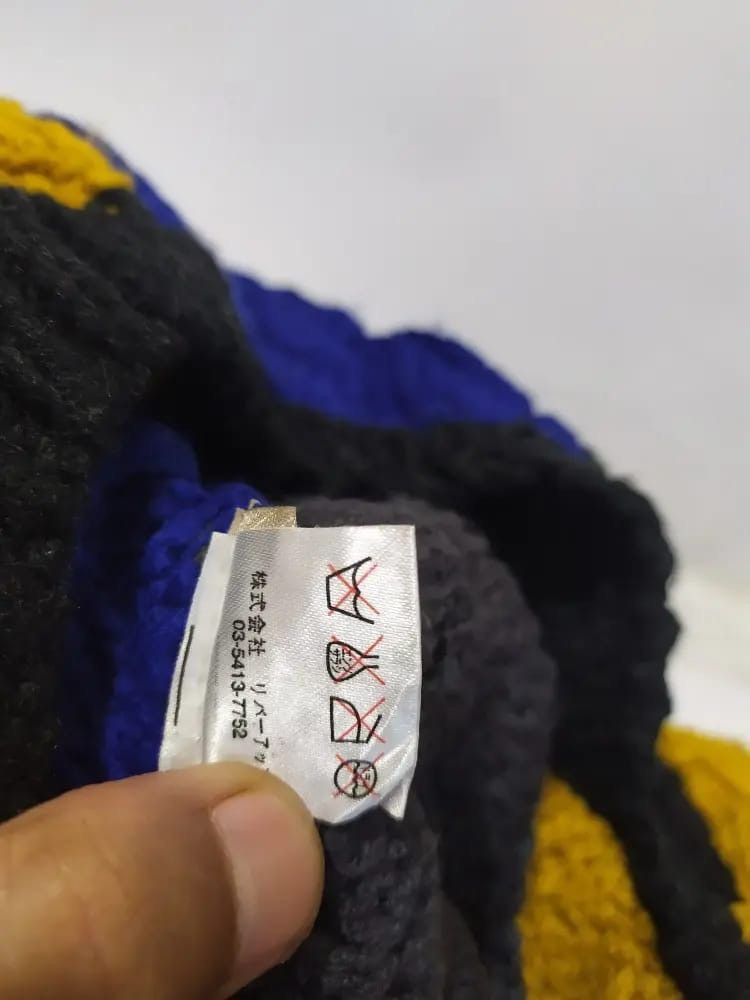 Japanese Brand LOVABLE Japan Colour Blok Design Hats Size ONE SIZE - 8 Thumbnail