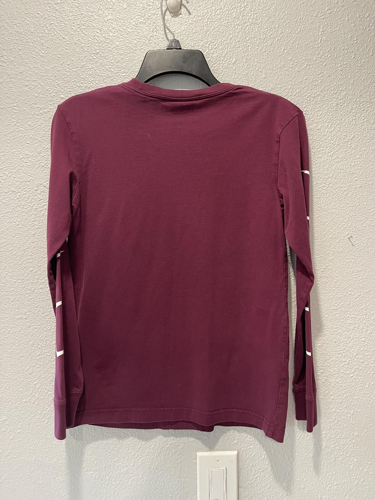 Nike Nike Long Sleeve Shirt Burgundy XS Size XS / US 0-2 / IT 36-38 - 3 Thumbnail