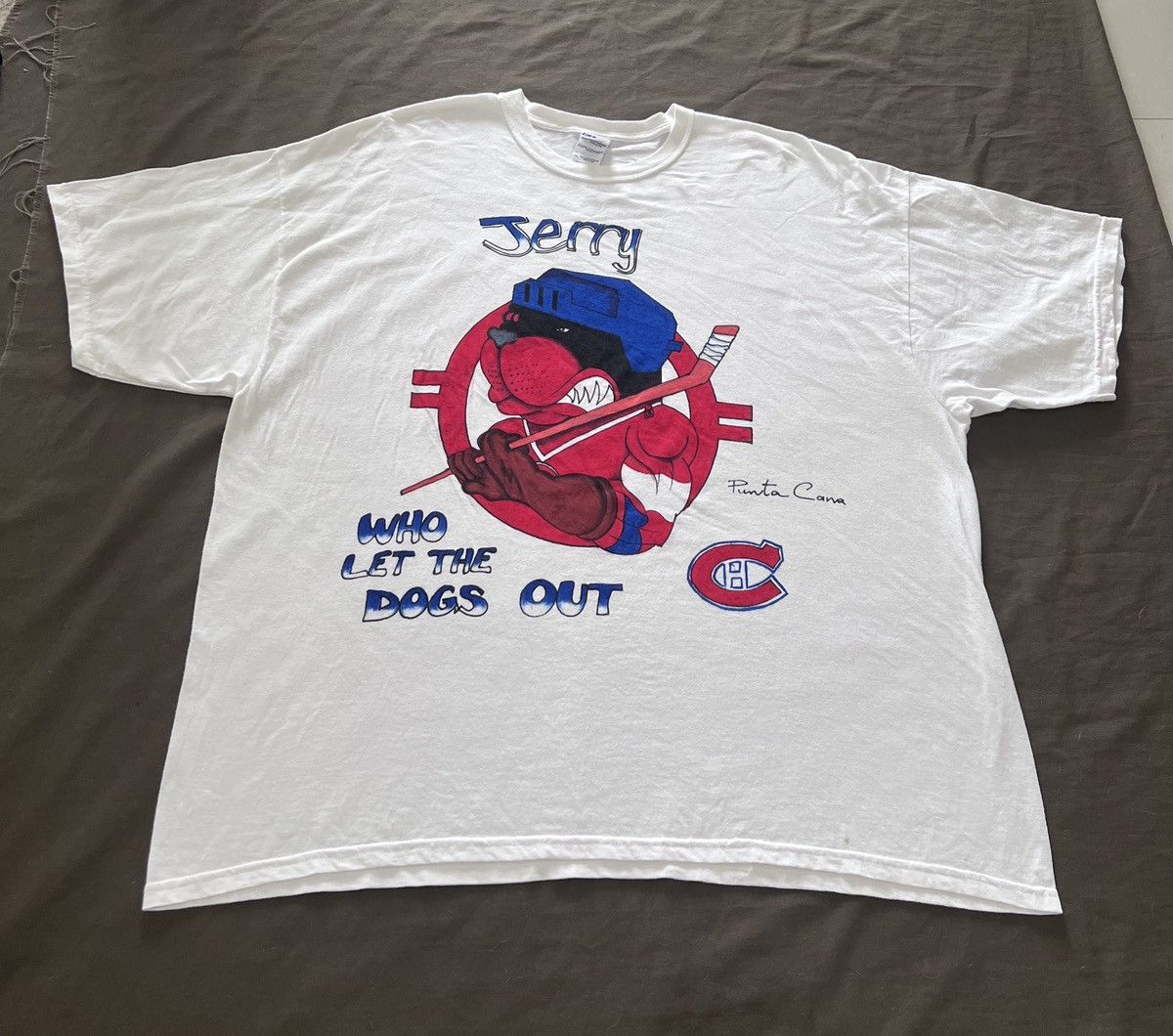 Vintage Y2K Jerry Montreal Canadiens Hockey NHL Tee 3XL oversized Size US XXL / EU 58 / 5 - 2 Thumbnail