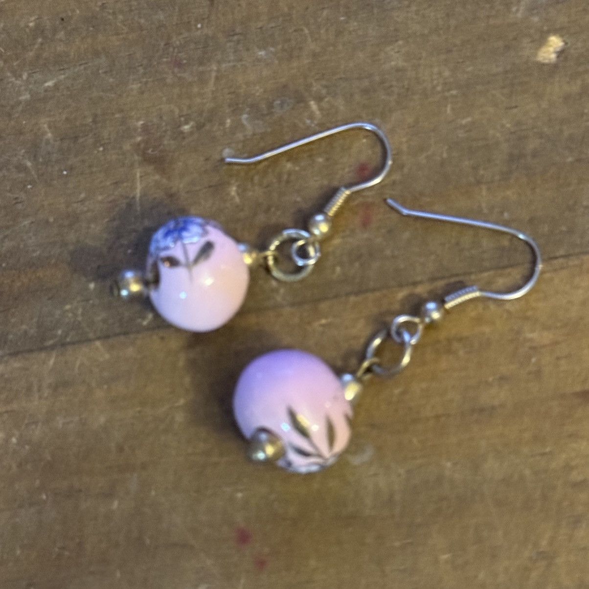 Other Pink porcelain floral bead dangle earrings Size ONE SIZE - 5 Thumbnail