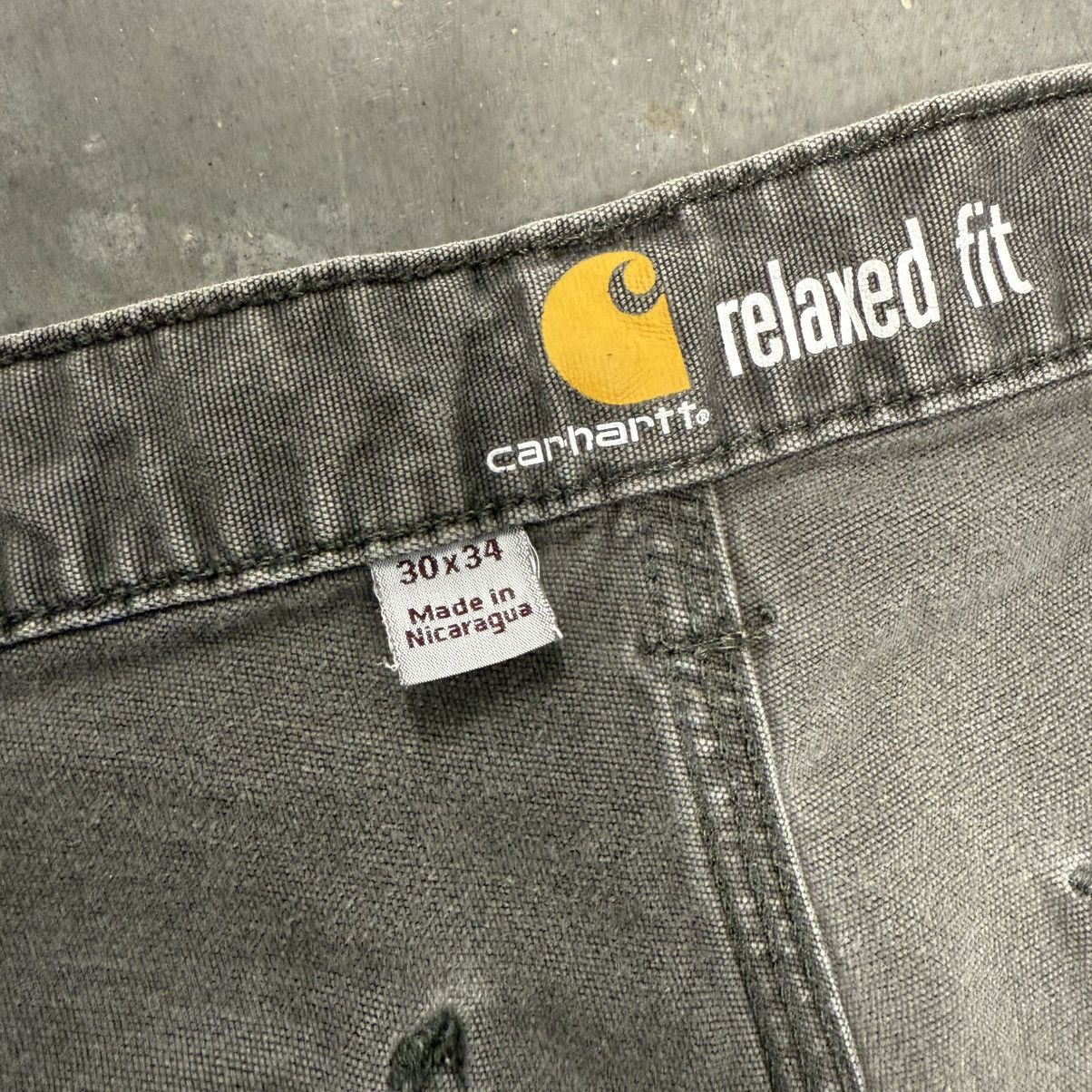 Carhartt × Vintage VTG Fucked Up Carhartt Paint Splatter Distressed Work Pants Size US 30 / EU 46 - 7 Thumbnail