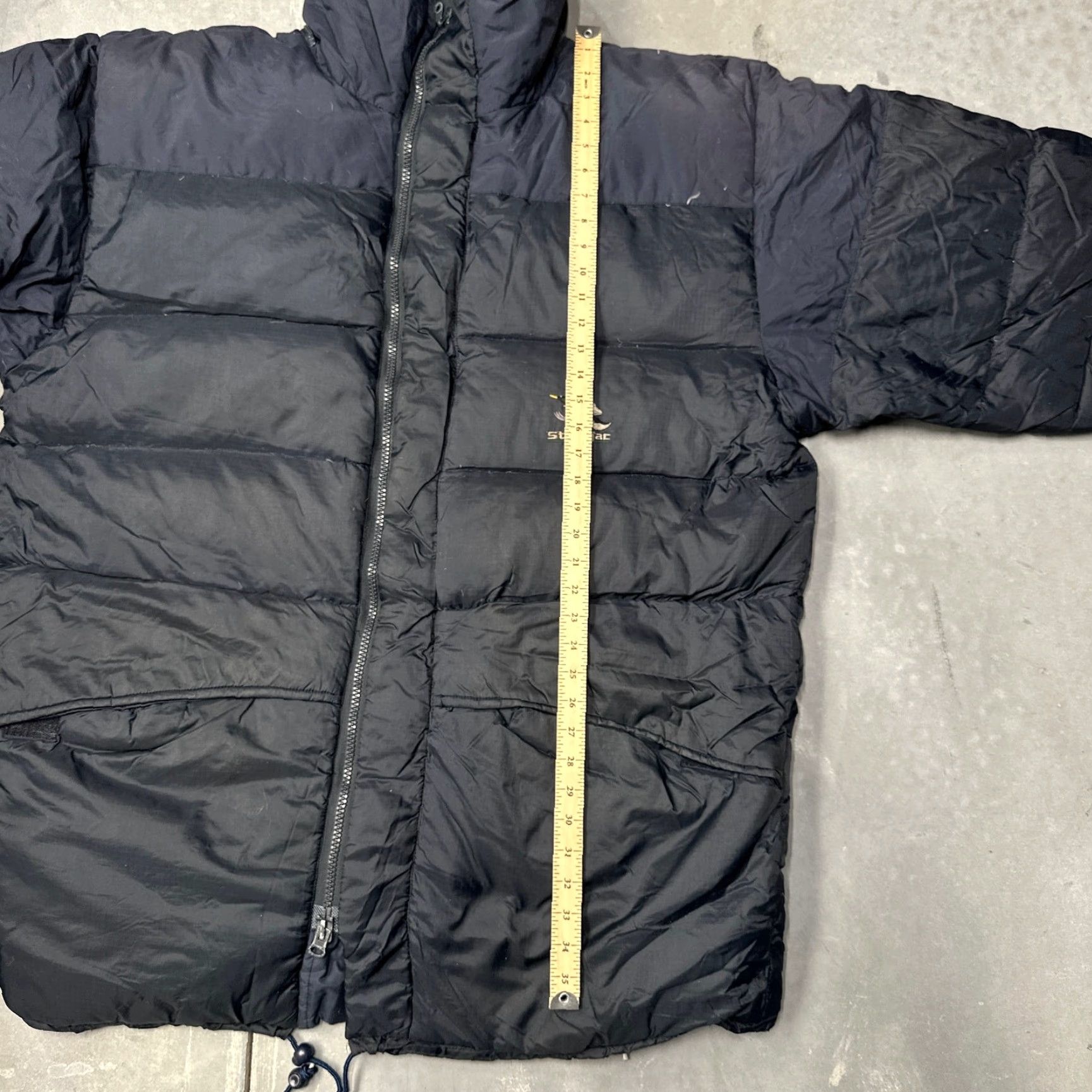 Vintage VINTAGE Stratojac Goose Down Puffer Parka Jacket XL Navy Quilted Pockets Zip Mens Size US XL / EU 56 / 4 - 6 Thumbnail