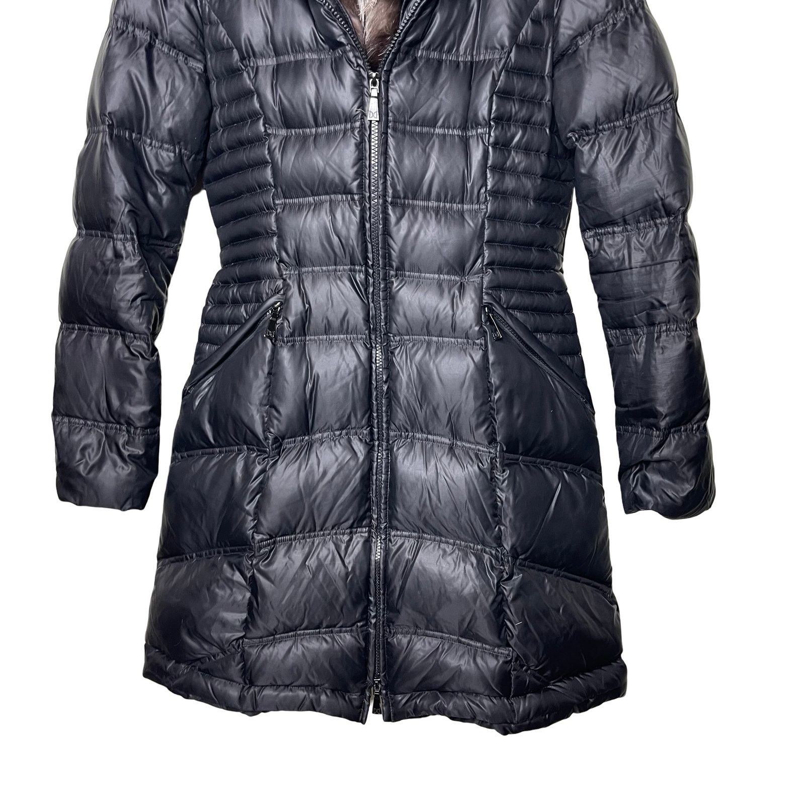 Other Dawn Levy black down filled coat with real fox fur trim XS Size XS / US 0-2 / IT 36-38 - 5 Thumbnail