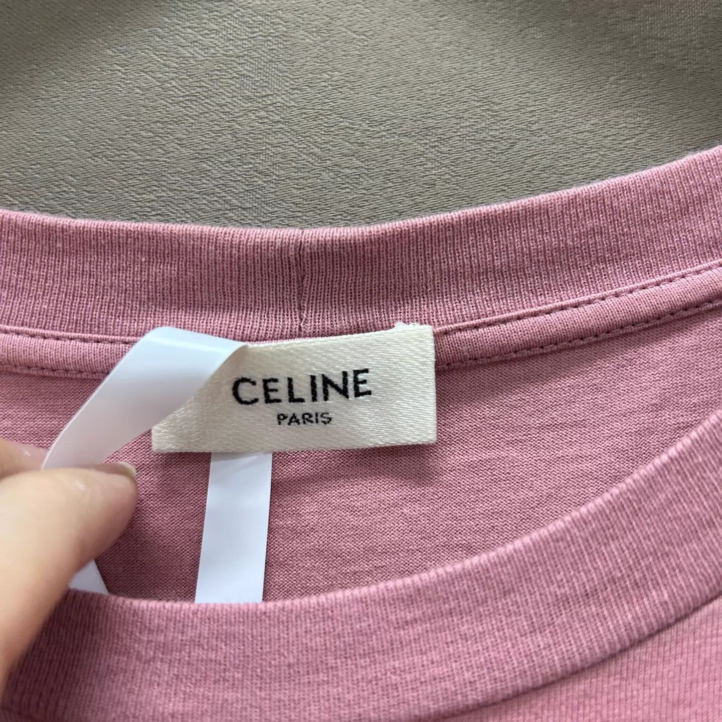 Celine Celine 99 New Dusty Pink Flocked Short Sleeve S Size S / US 4 / IT 40 - 3 Thumbnail