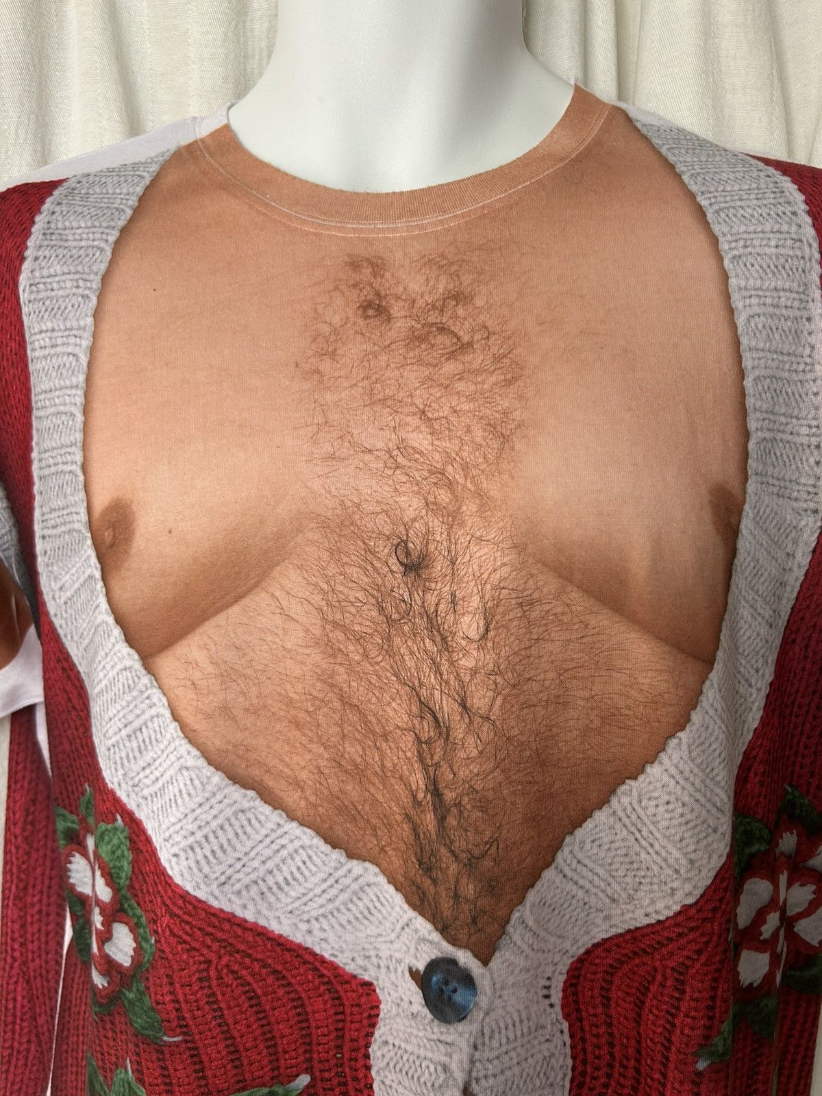 Other Tee: hilarious hairy santa parody holiday xmas shirt medium Size US M / EU 48-50 / 2 - 5 Thumbnail