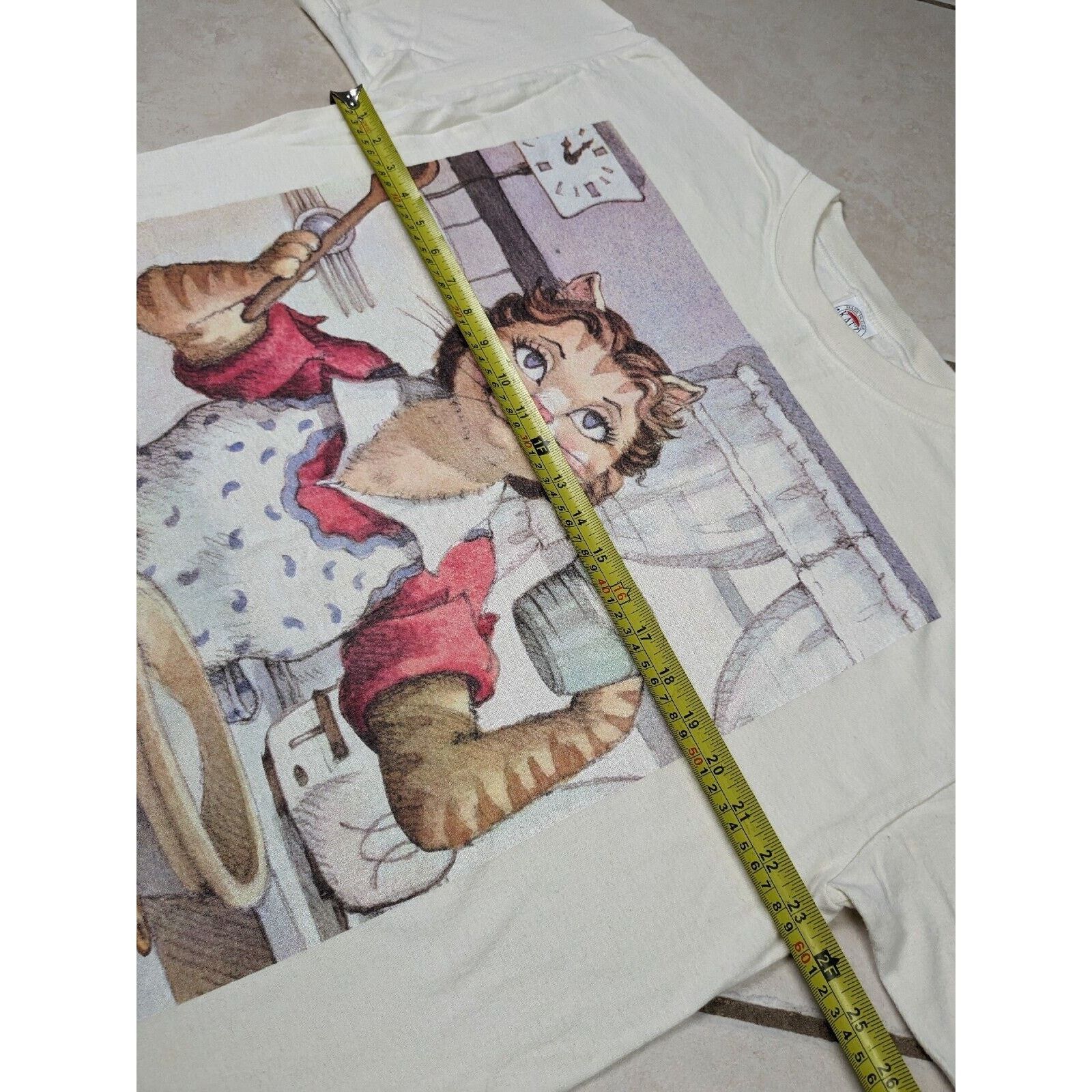 Other Vtg KATZ "Betty Crockat" Cats Cooking Graphic Shirt Crocker Size US M / EU 48-50 / 2 - 4 Thumbnail