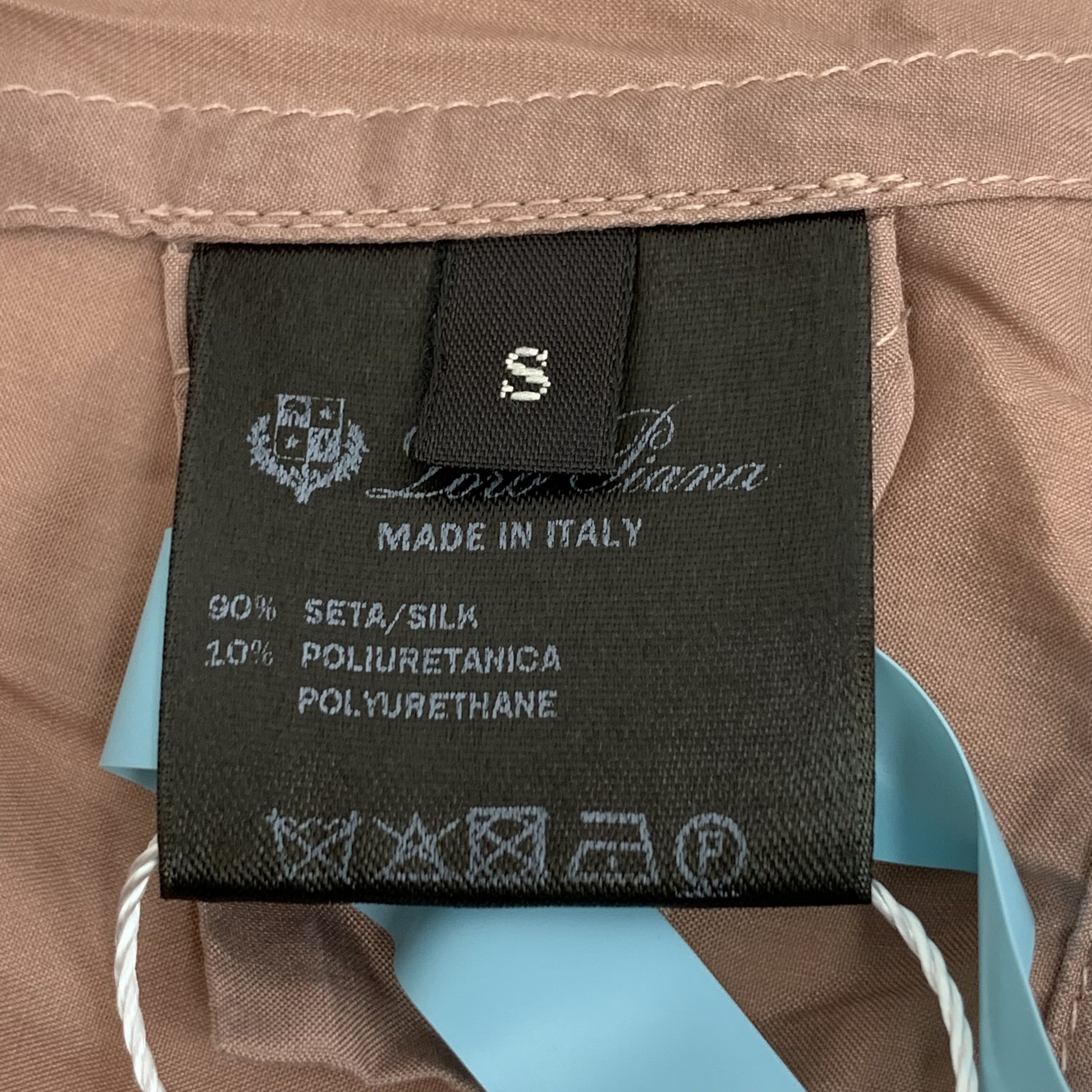 Loro Piana Loro Piana pink silk hooded long-sleeve trench coat Size S / US 4 / IT 40 - 4 Thumbnail