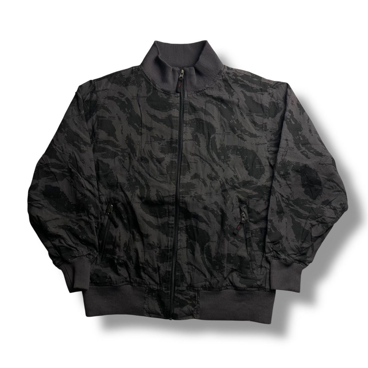 Japanese Brand VINTAGE BODY WAVE ABSTRACT DESIGN BOMBER JACKET Size US M / EU 48-50 / 2 - 1 Thumbnail