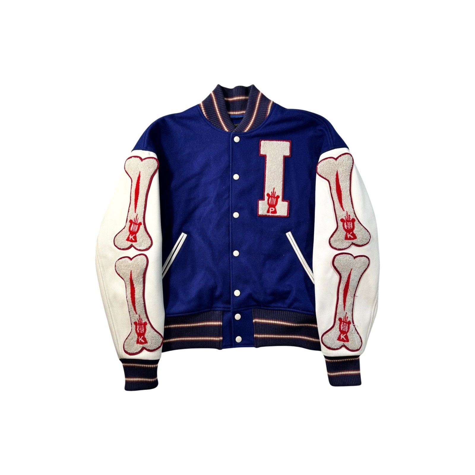 Kapital Kapital Bone Blue & Red Varsity Jacket Size US S / EU 44-46 / 1 - 1 Thumbnail