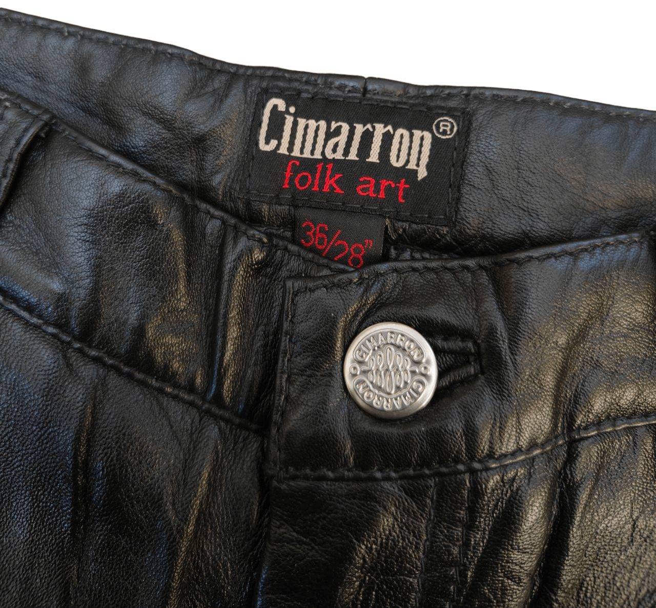 Genuine Leather Cimarron Piel Leather Flare Pant Size US 28 / EU 44 - 7 Thumbnail
