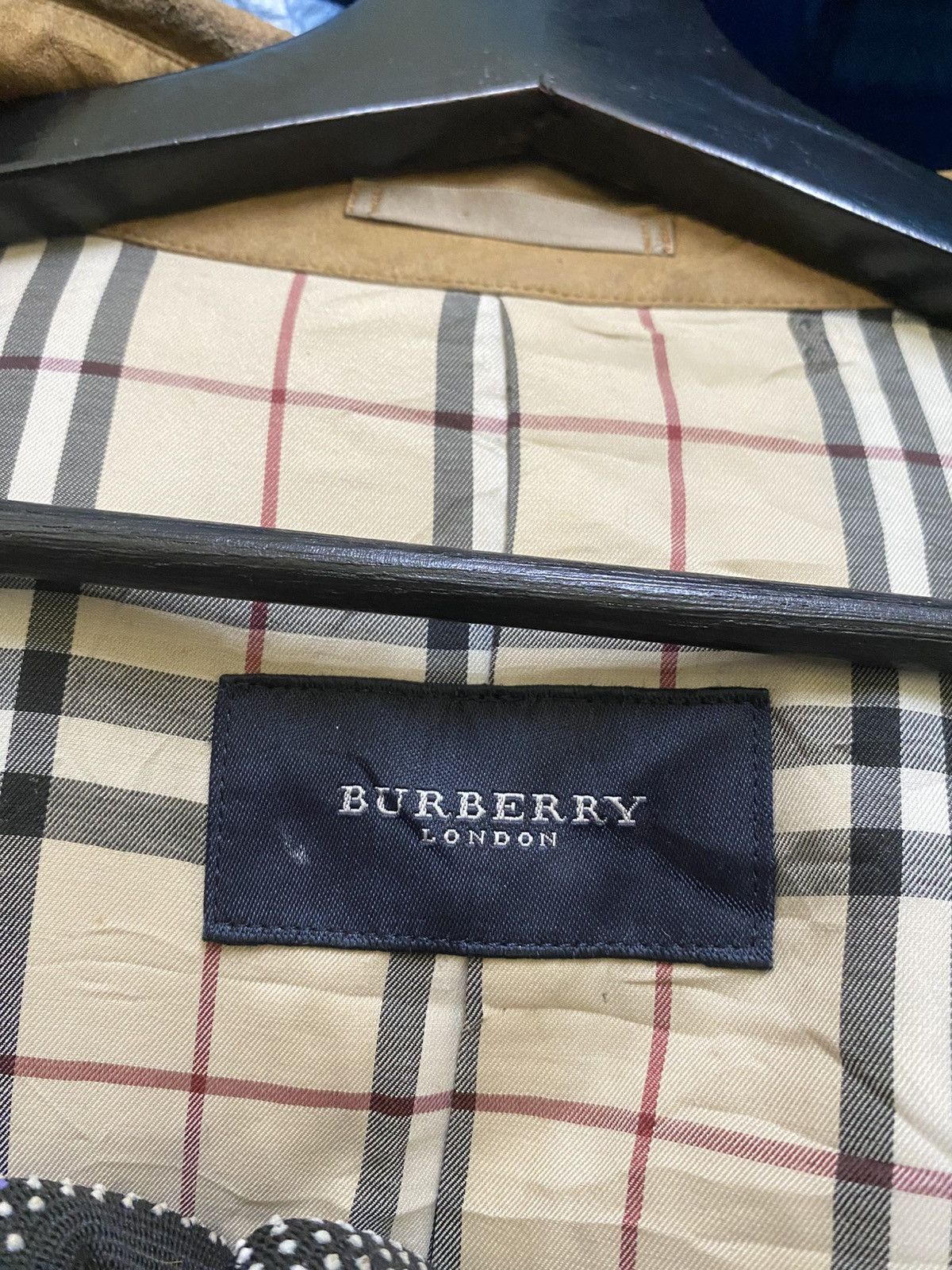 Burberry Vintage Burberry London Brown Faux Suede Car Coat Nova Check Size US M / EU 48-50 / 2 - 9 Thumbnail