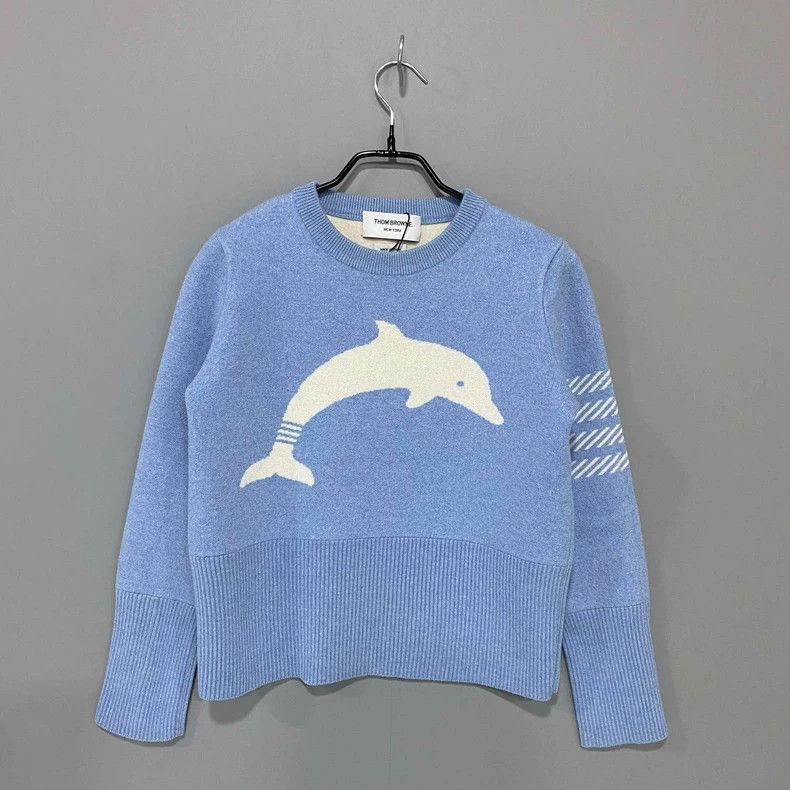 Thom Browne Thom Browne Dolphin wool sweater 2505-Nextarrow Size US XXS / EU 40 - 2 Thumbnail
