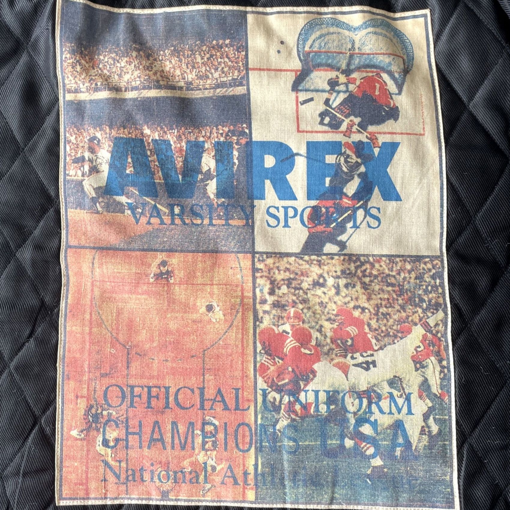 Avirex VINTAGE Avirex Jacket Varsity Black Tweed Wool Leather USA College Size 6XL Mens Size US XXL / EU 58 / 5 - 4 Thumbnail