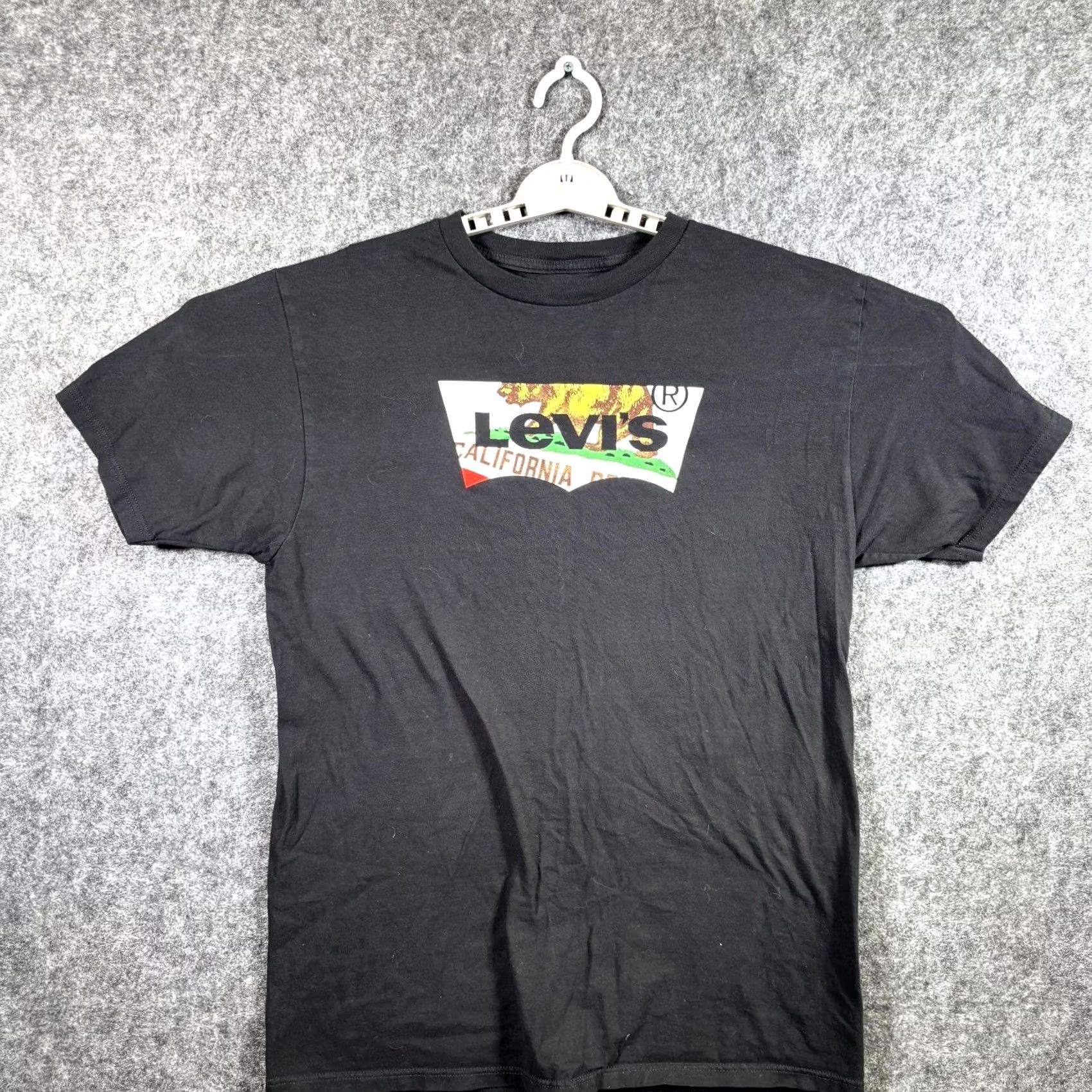 Levi's Levi's T-Shirt Mens L Black Cotton Graphic Print Crew Neck Workwear Size US L / EU 52-54 / 3 - 2 Thumbnail