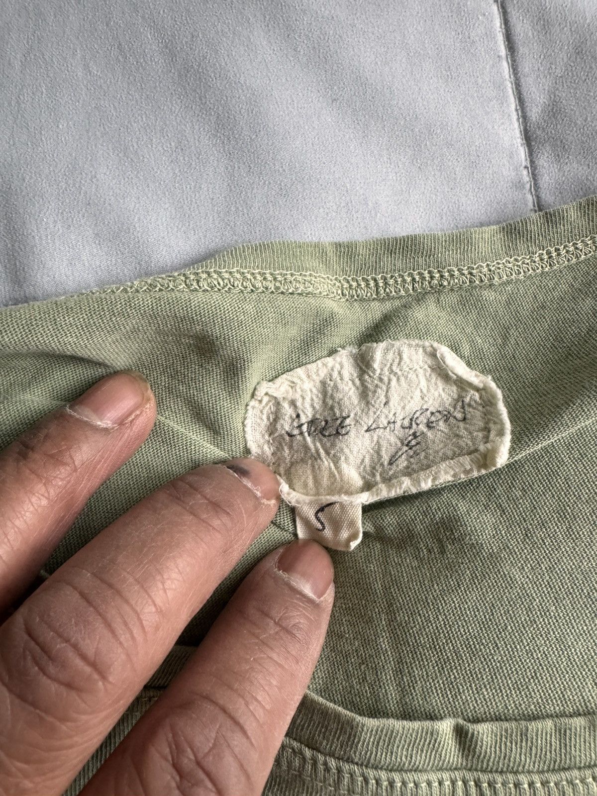 Greg Lauren Greg lauren green GL tee Size US XXL / EU 58 / 5 - 2 Thumbnail