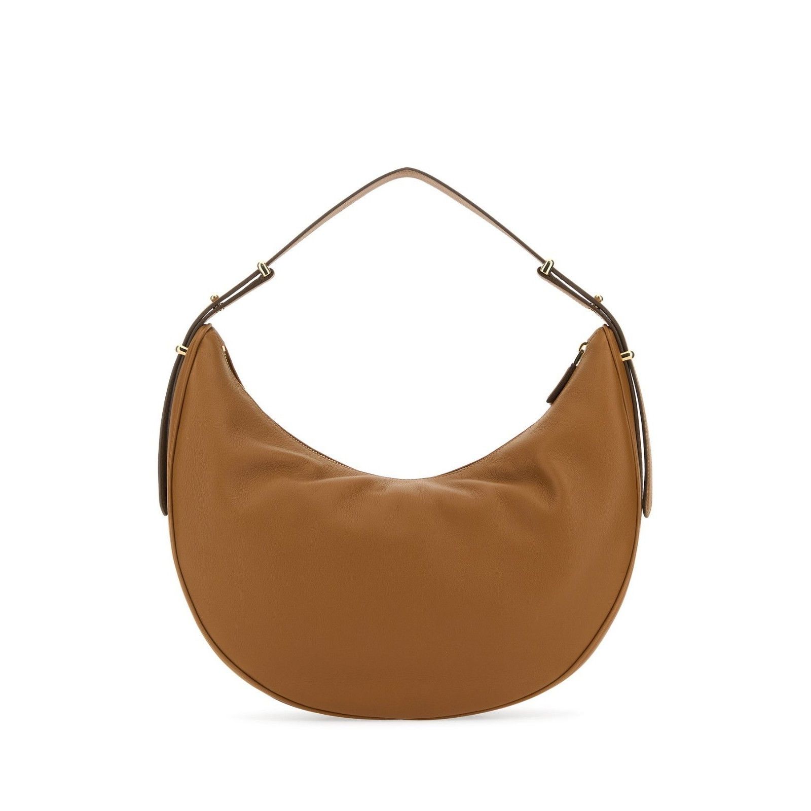 Prada PRADA Arquè Large Moon Brown Leather Handbag New And Authent Size ONE SIZE - 3 Thumbnail