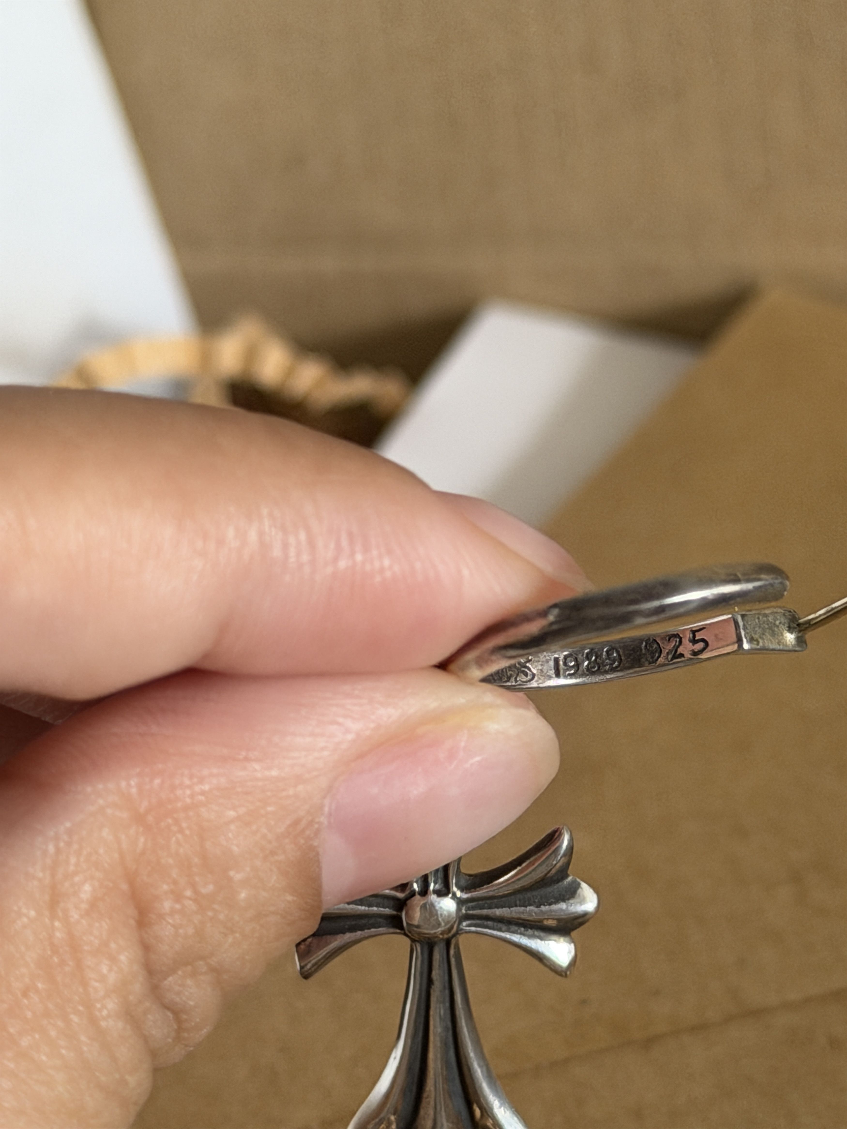 Chrome Hearts Hoop cross earrings Size ONE SIZE - 2 Thumbnail