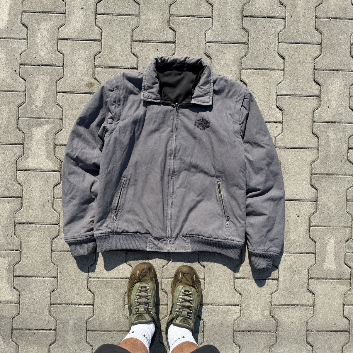 Harley Davidson Harley Davidson Rare Revisable Jacket 3 in 1 Streetwear Hype Size US L / EU 52-54 / 3 - 4 Thumbnail