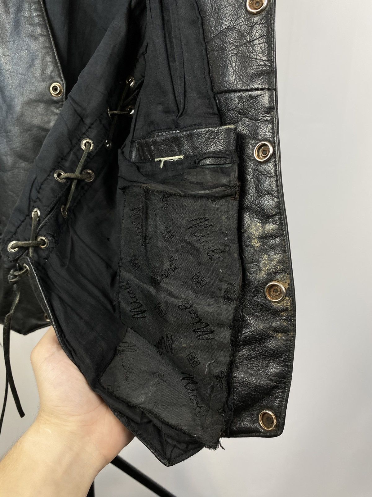 Genuine Leather × Leather × Vintage Vintage 70s rare Cowboy Stars & Stripes USA Leather Vest Size US S / EU 44-46 / 1 - 13 Thumbnail