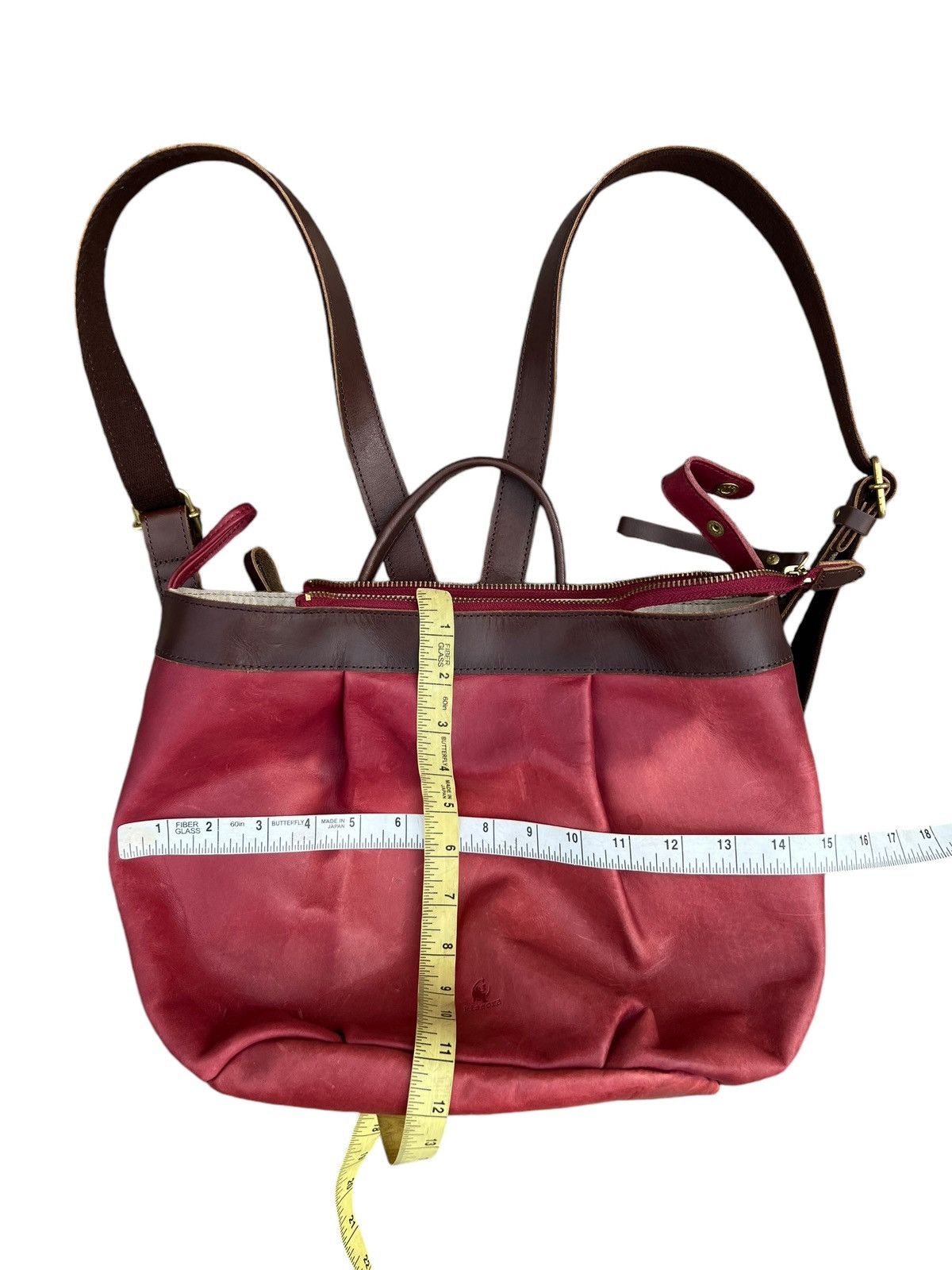 Leather Kissora Japan Scratches Patina Leather Mini Backpack Bag Size ONE SIZE - 25 Thumbnail