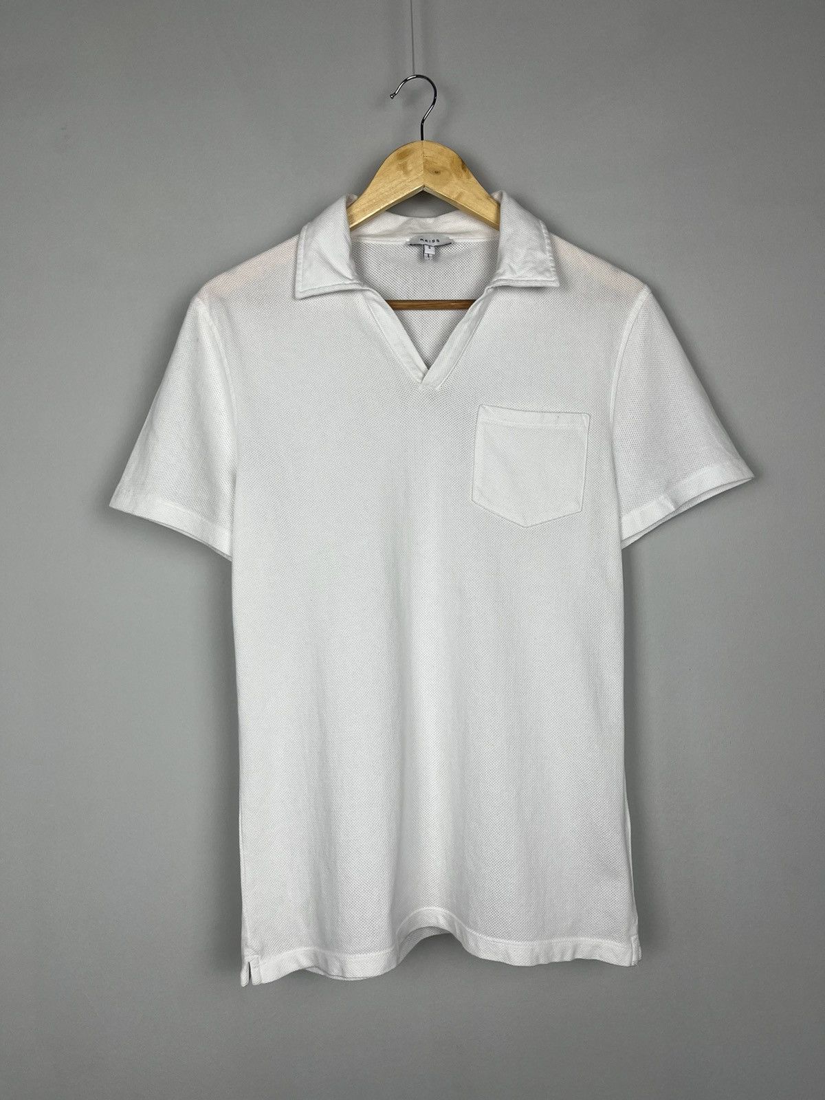 Reiss Reiss Owen Airtech Open Collar Luxury Polo Tee Shirt Size US S / EU 44-46 / 1 - 3 Thumbnail