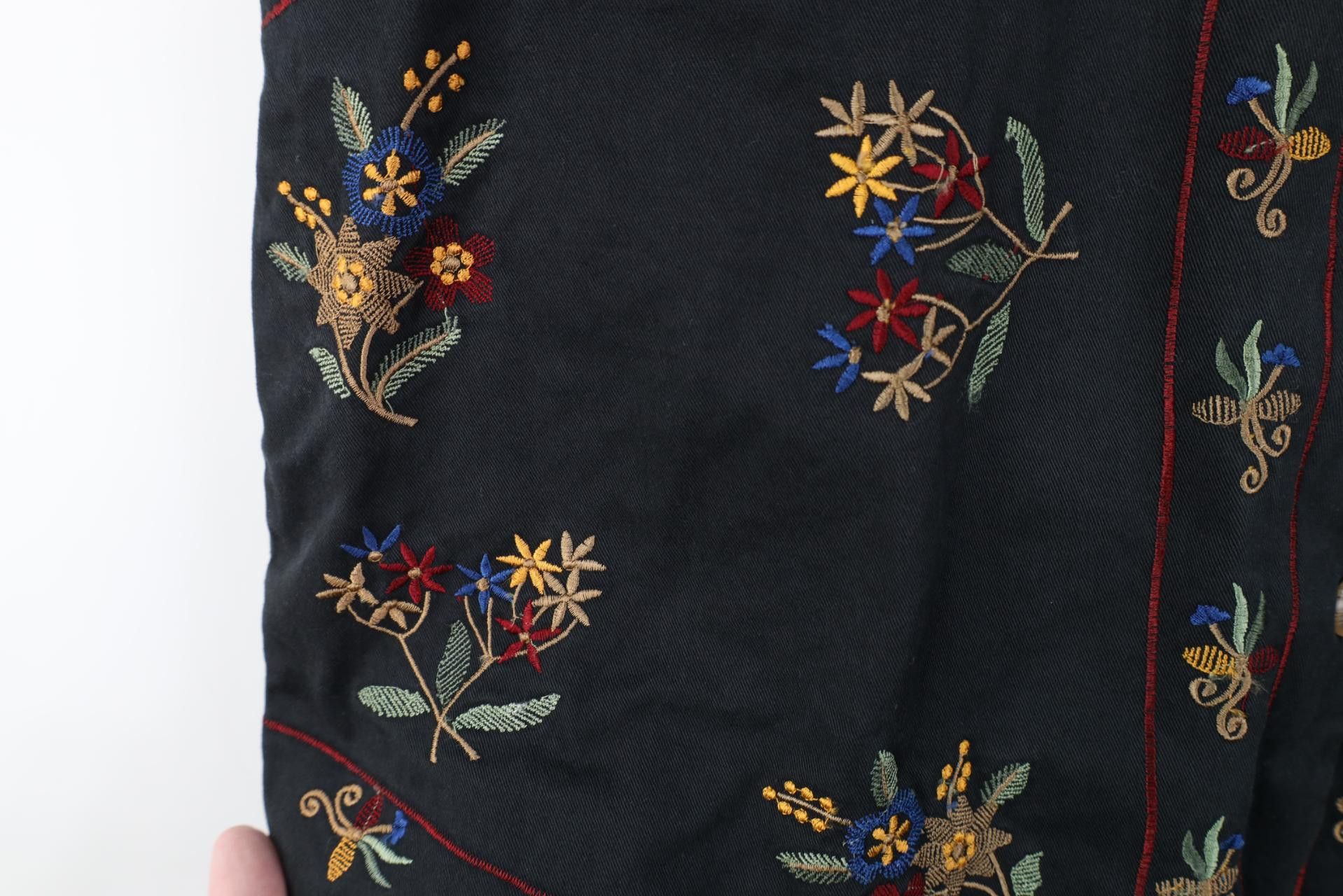 Vintage Vintage 90s Streetwear Flower Tie Back Vest Jacket Size US L / EU 52-54 / 3 - 5 Thumbnail