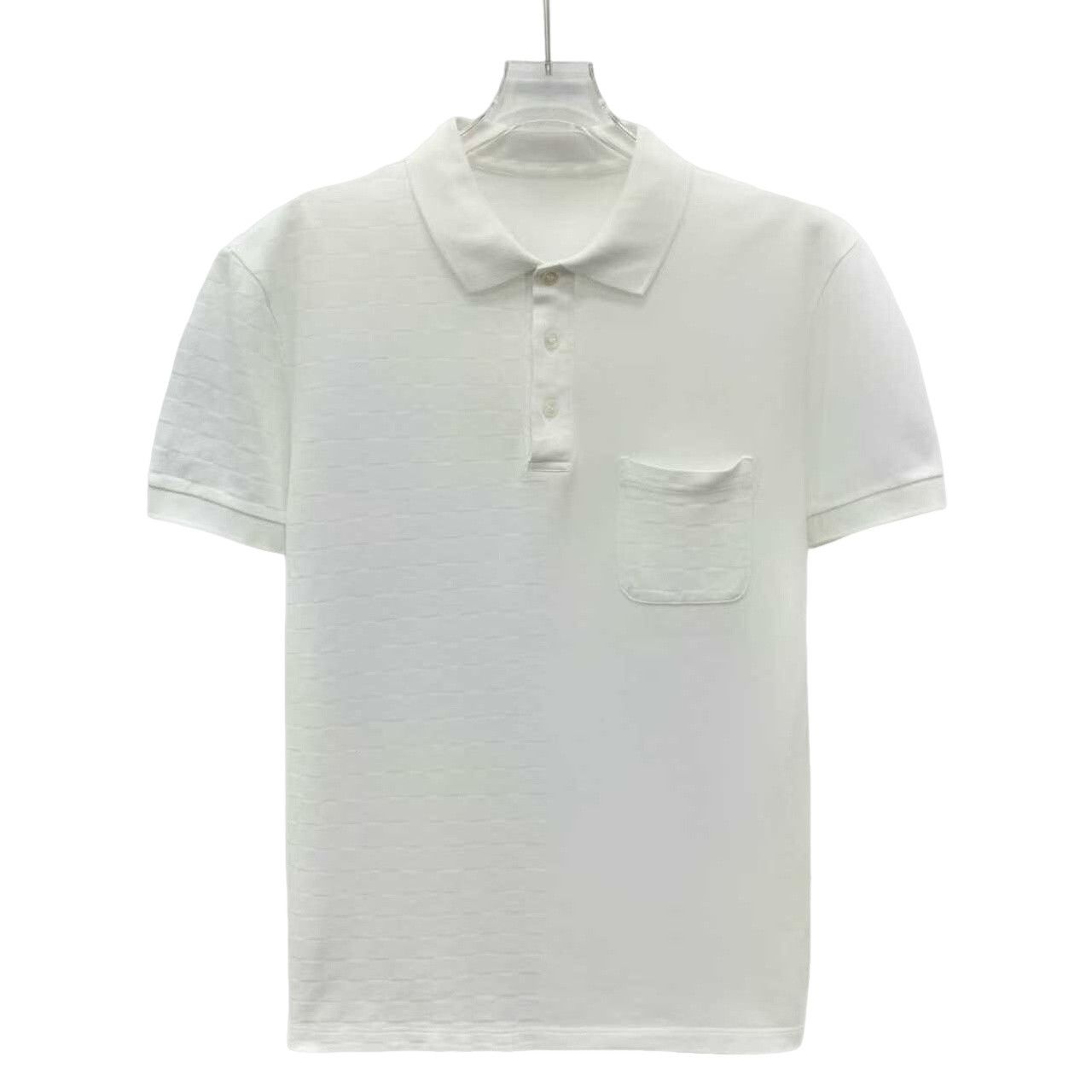 Louis Vuitton Louis Vuitton Damier Textured Polo Shirt US S Size US S / EU 44-46 / 1 - 1 Thumbnail