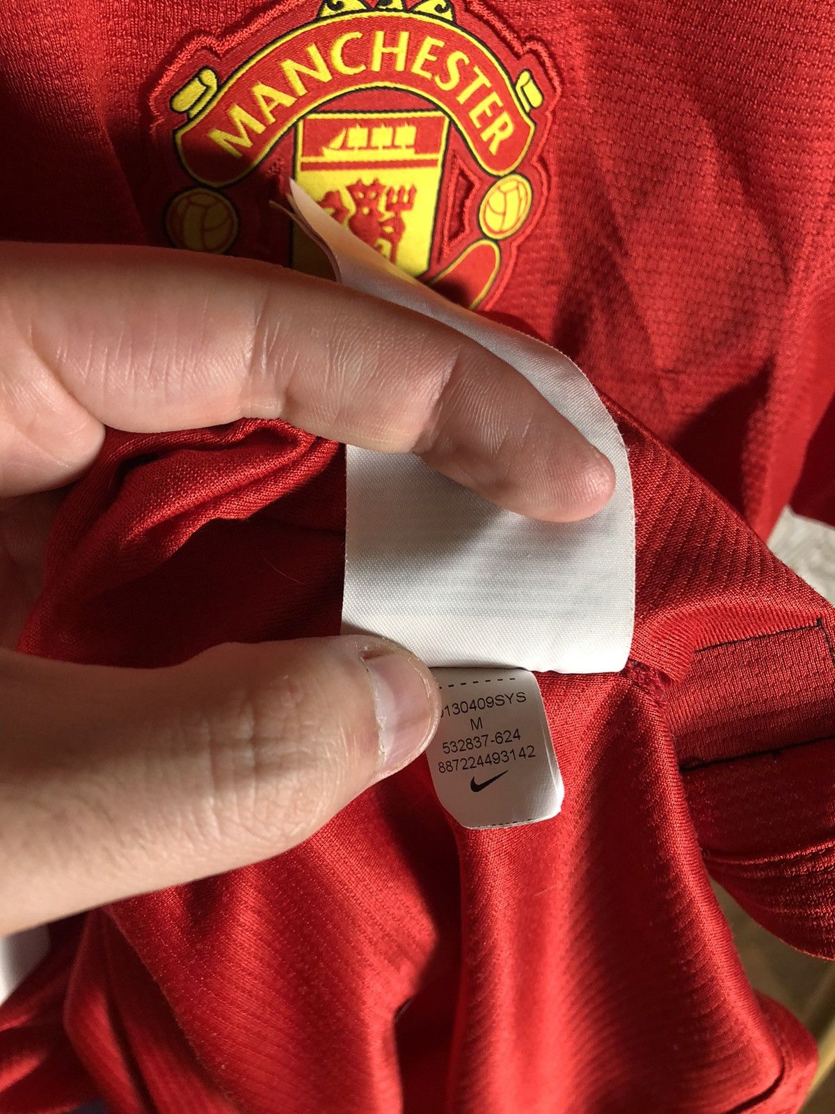 Other VERY RARE NIKE FC MANCHESTER UNITED ENGLAND SOCCER JERSEY Size US M / EU 48-50 / 2 - 8 Thumbnail