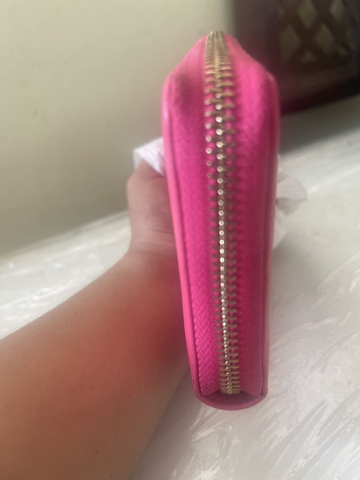 Gucci Aunthentic Gucci Pink Leather Purse With Tassel Tap Size ONE SIZE - 9 Thumbnail