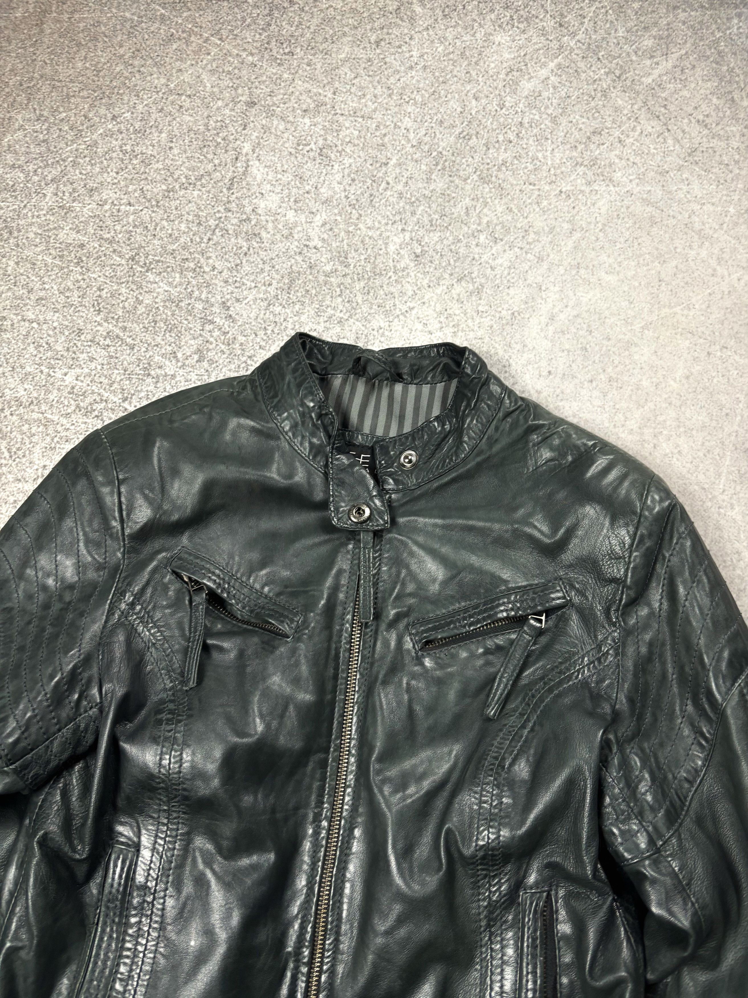 Japanese Brand Vintage Frettio Leather Biker Jacket Y2K Streetwear Size US XS / EU 42 / 0 - 3 Thumbnail