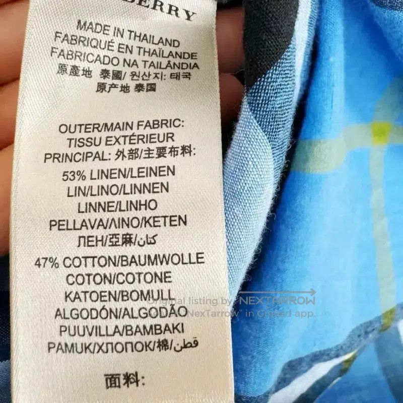 Burberry Burberry Blue Short Sleeve Shirt for Women. Size S / US 4 / IT 40 - 3 Thumbnail