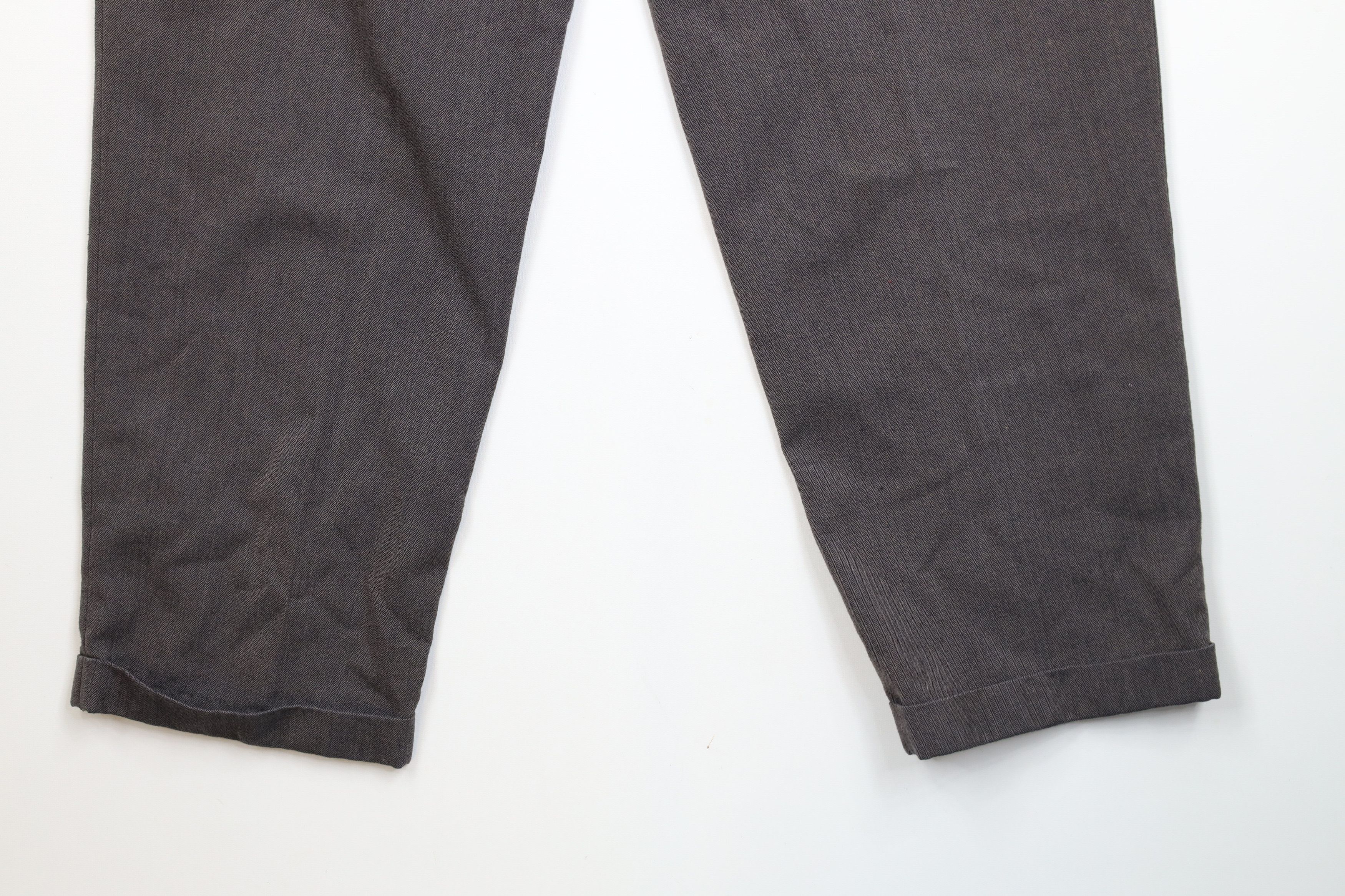 Vintage Vintage 90s Streetwear Wide Leg Chino Pants Herringbone Size US 34 / EU 50 - 14 Thumbnail