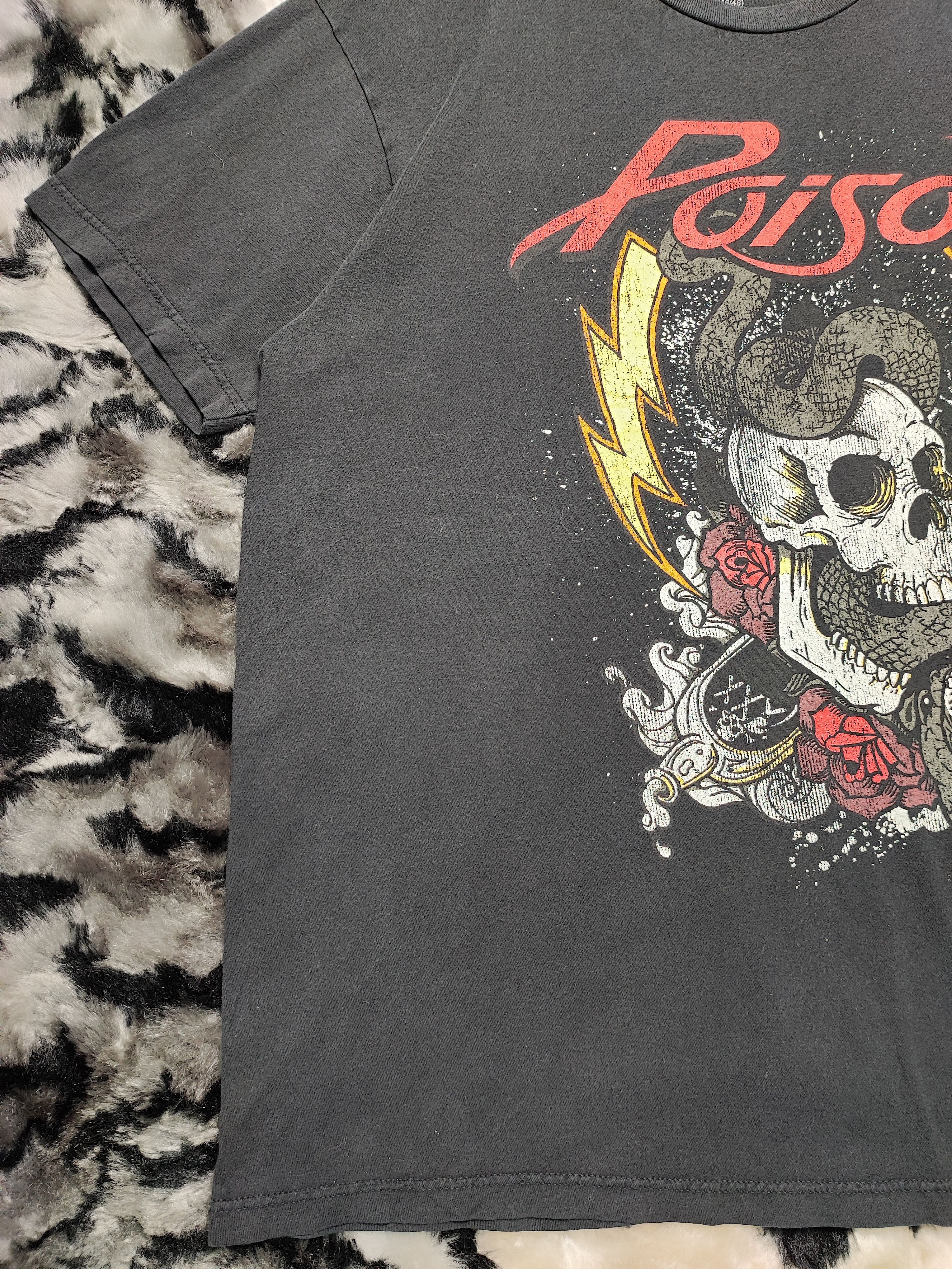 Band Tees × Vintage Band Poison Skull Snake T Shirt Size US XL / EU 56 / 4 - 4 Thumbnail
