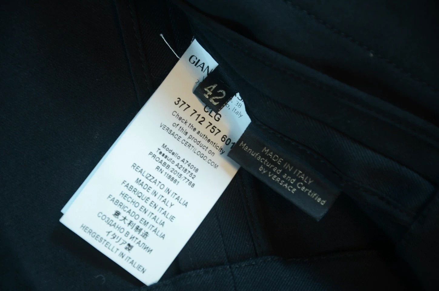 Versace VERSACE Main Line Runway Slit Design Jacket Size US XS / EU 42 / 0 - 9 Thumbnail