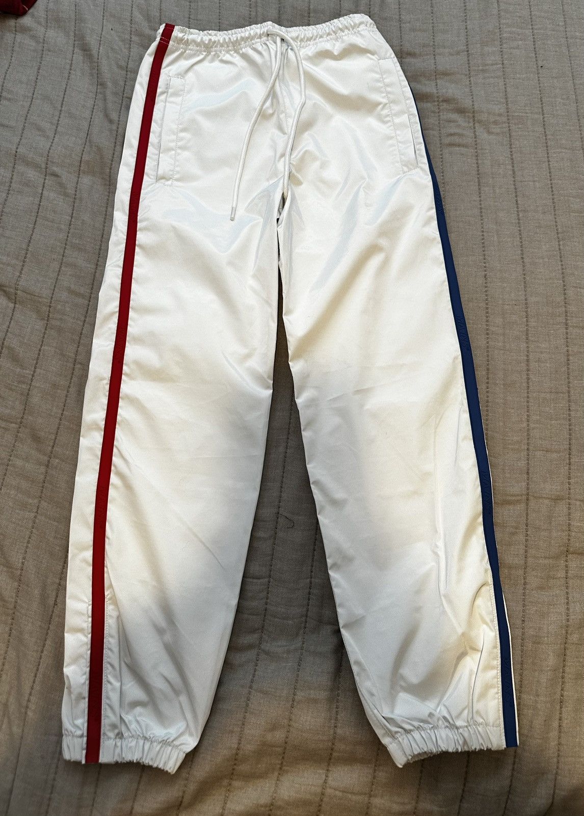 MAINS × Skepta Mains X Skepta White W/ Blue Red stripeTrack suit Pants XXS Size US 26 / EU 42 - 1 Thumbnail