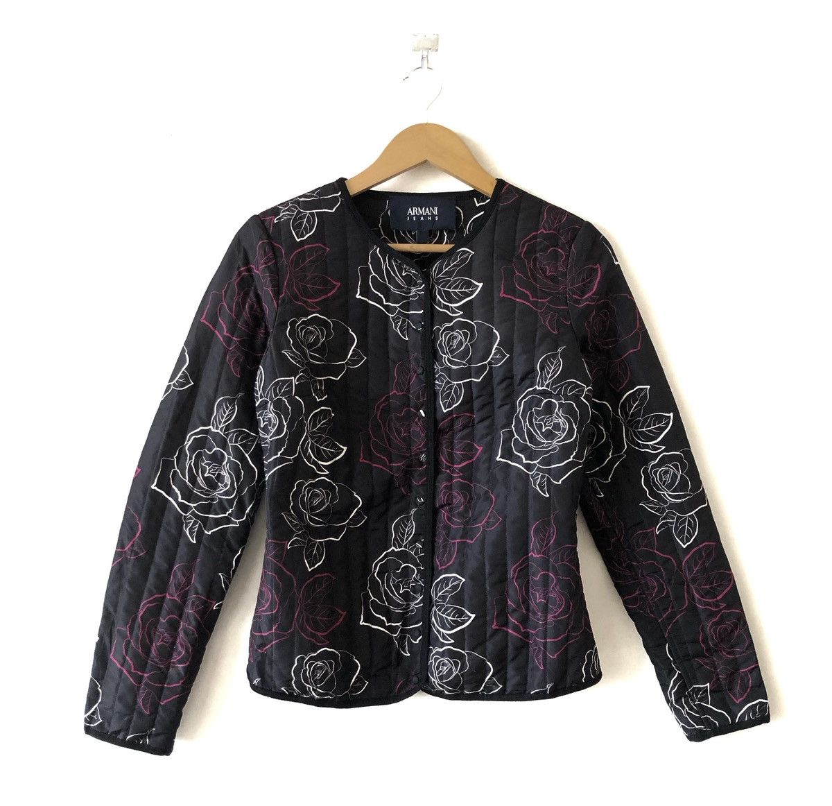Armani ARMANI JEANS FANTASIA QUILT FLORA JACKET Size S / US 4 / IT 40 - 6 Thumbnail