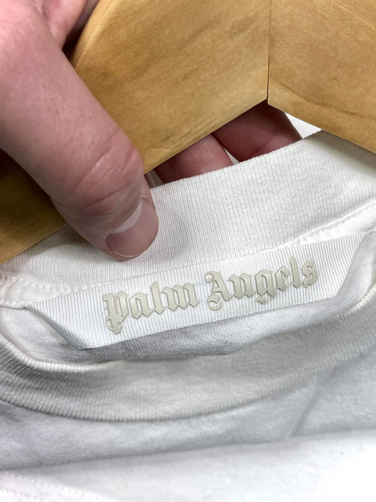 Palm Angels Palm Angels Miami Spray Logo T-Shirt – White – Size L Size US L / EU 52-54 / 3 - 8 Thumbnail