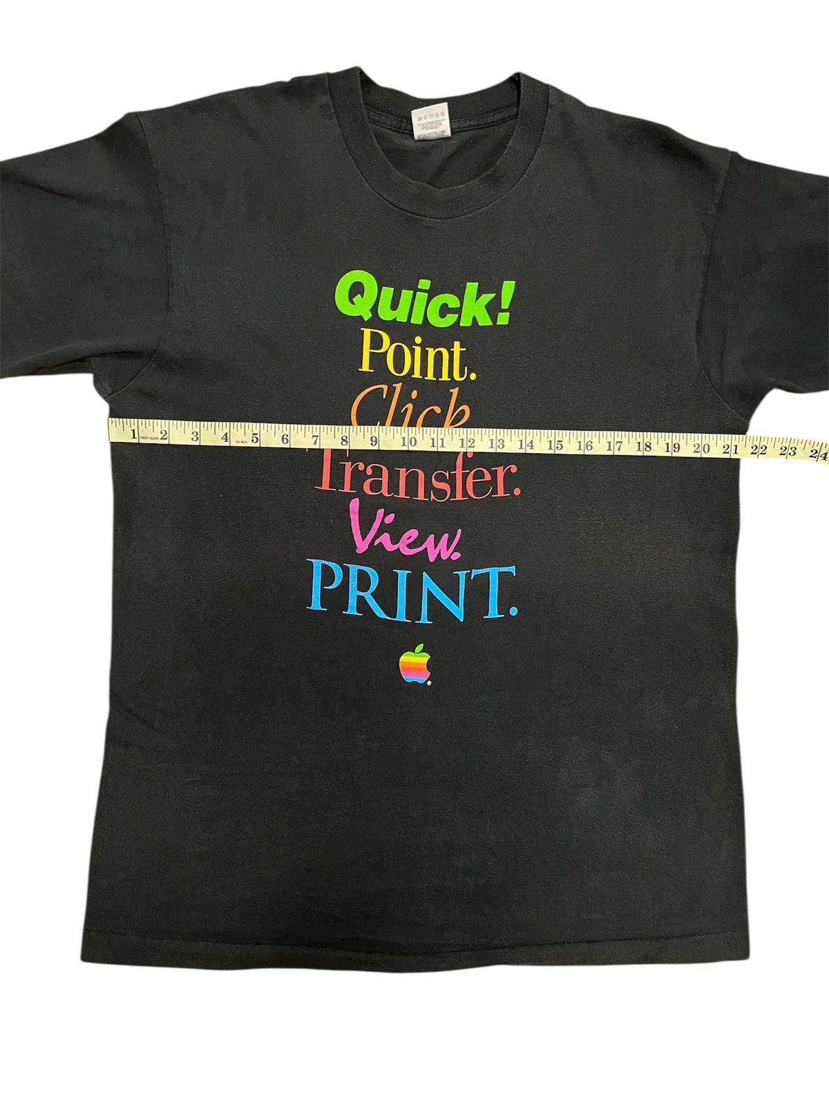 Apple VINTAGE APPLE RAINBOW COLOUR 90s x RARE FINDING Size US L / EU 52-54 / 3 - 3 Thumbnail