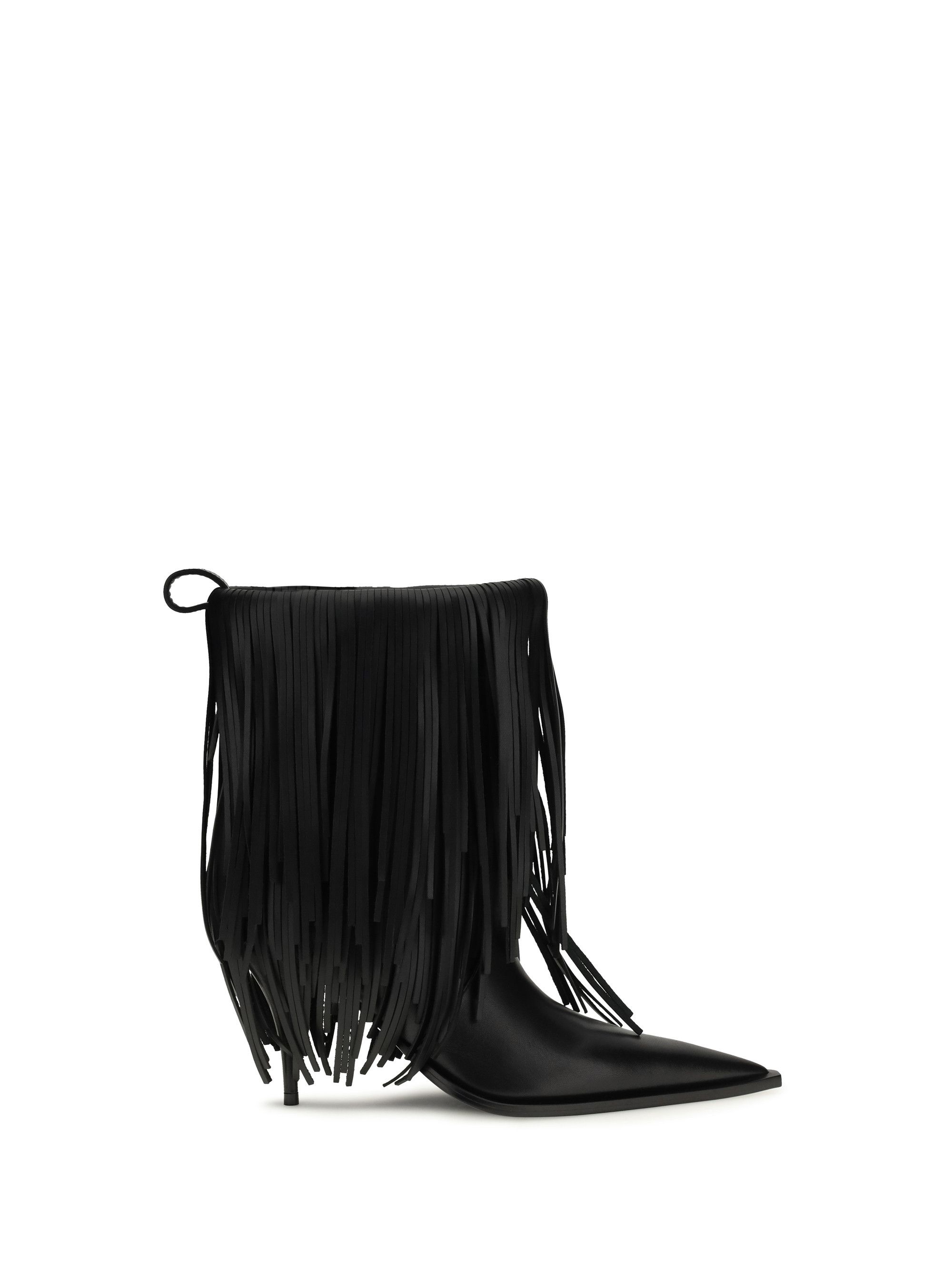 Balenciaga Avenue Fringe Ankle Boots Size US 9 / IT 39 - 1 Thumbnail