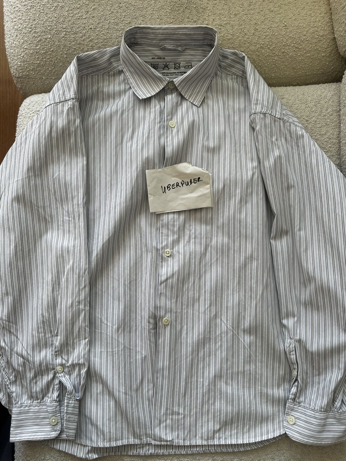Mfpen Mfpen Generous Shirt - Large - Jacquard Stripe Pattern Size US L / EU 52-54 / 3 - 3 Thumbnail