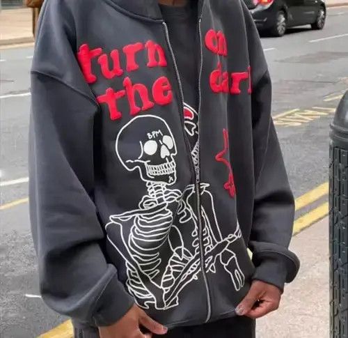 Other Turn On The Light Skeleton Graphic Hoodie Size XL / US 12-14 / IT 48-50 - 2 Thumbnail
