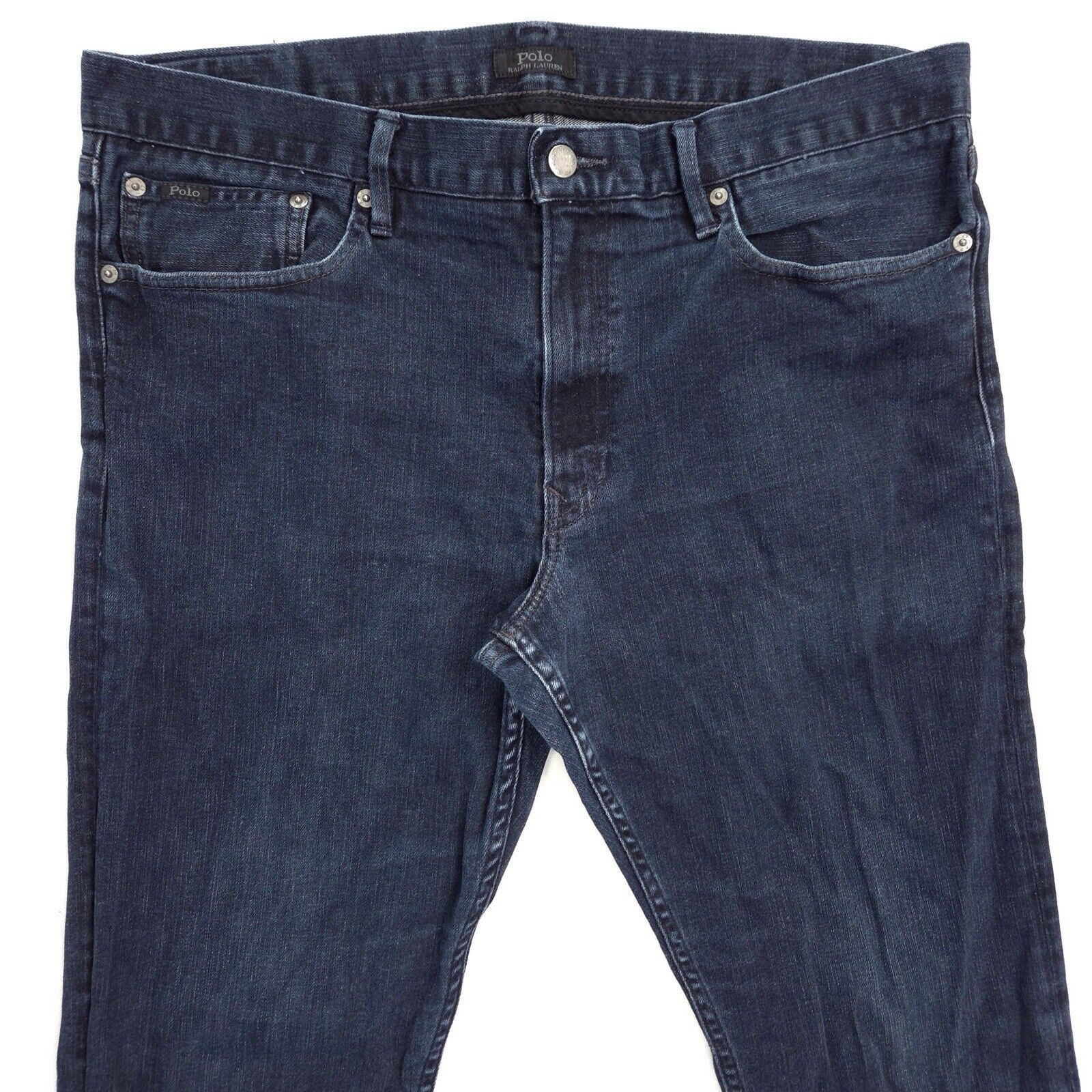 Polo Ralph Lauren Polo Ralph Lauren The Prospect Jeans Mens 36x32 Dark Wash Size US 36 / EU 52 - 2 Thumbnail