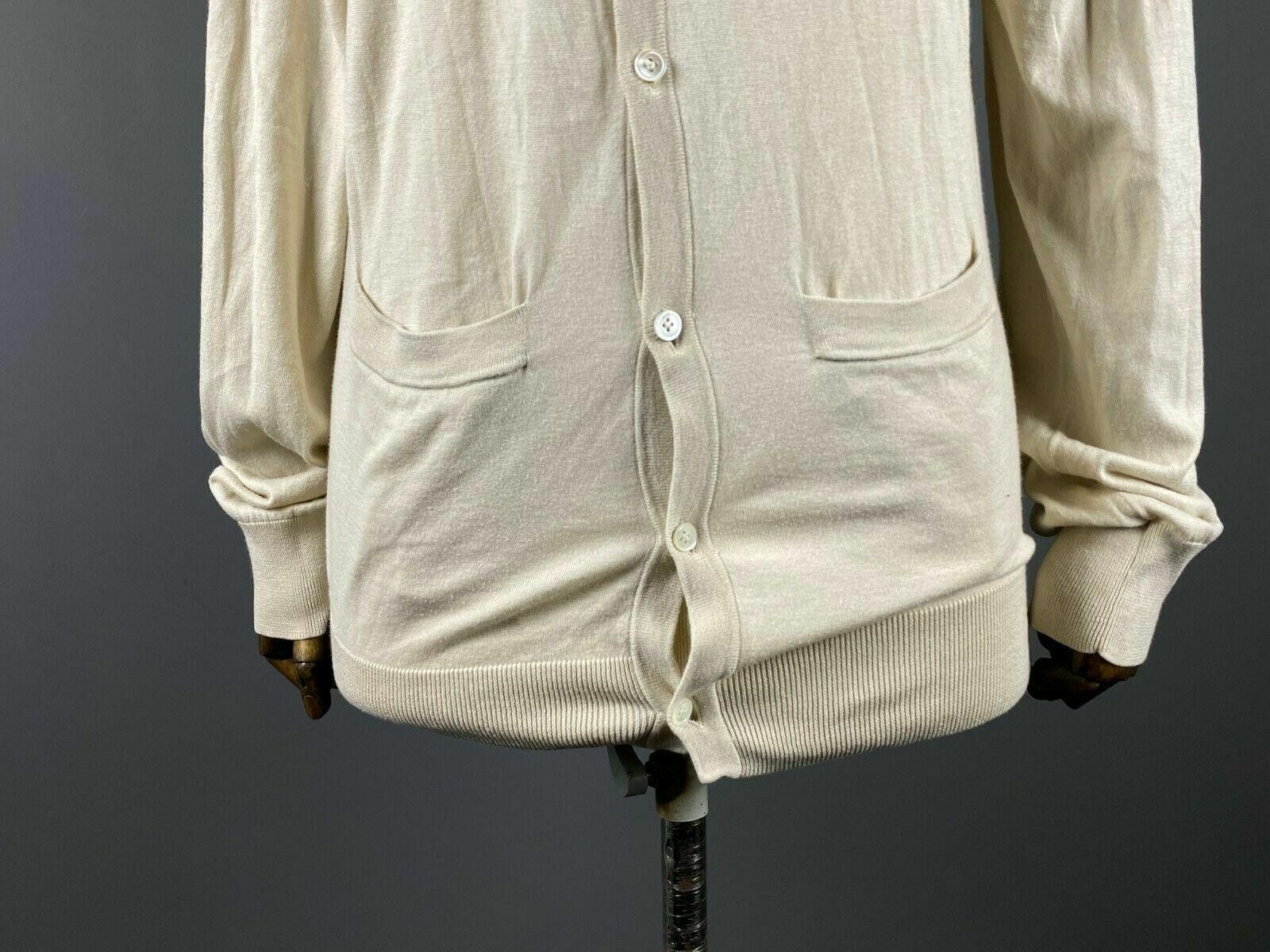 Acne Studios Ladies Acne Beige V-Neck Long Sleeve Cardigan Jumper Size S Size S / US 4 / IT 40 - 3 Thumbnail