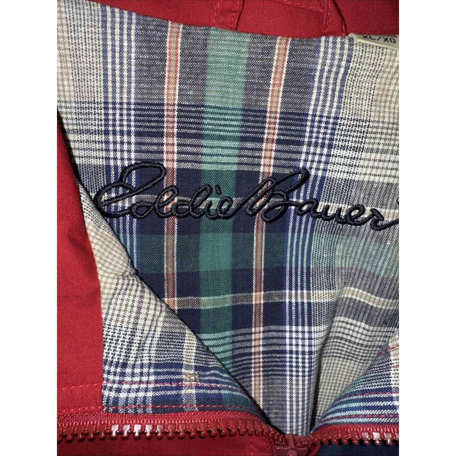 Eddie Bauer Vintage Eddie Bauer Bomber Jacket Men’s XL Red Flannel Plaid Size US XL / EU 56 / 4 - 3 Thumbnail