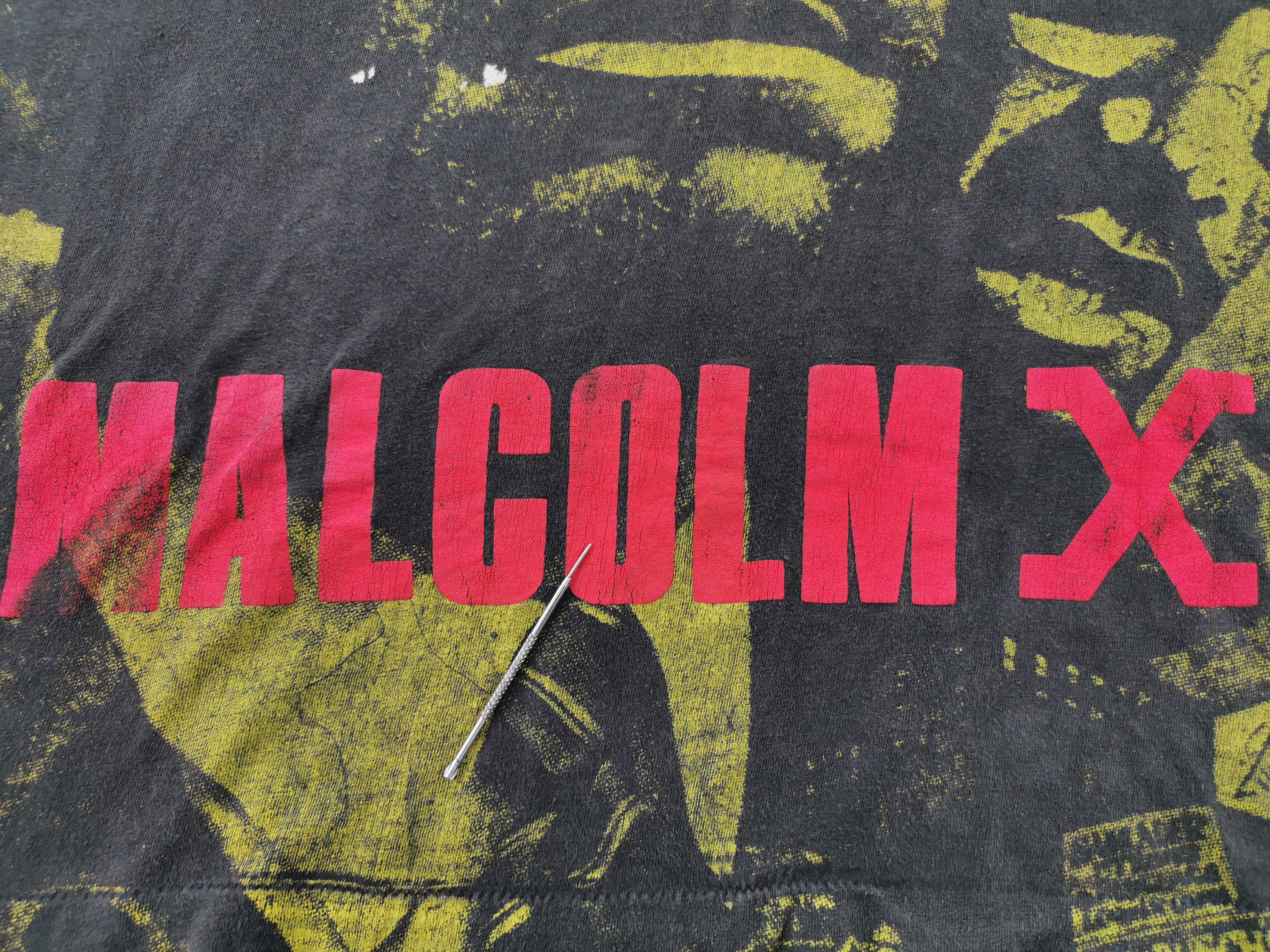 Other Distressed Shirt Vintage 90s Malcolm X Tees T Shirt Size XL Size US XL / EU 56 / 4 - 5 Thumbnail