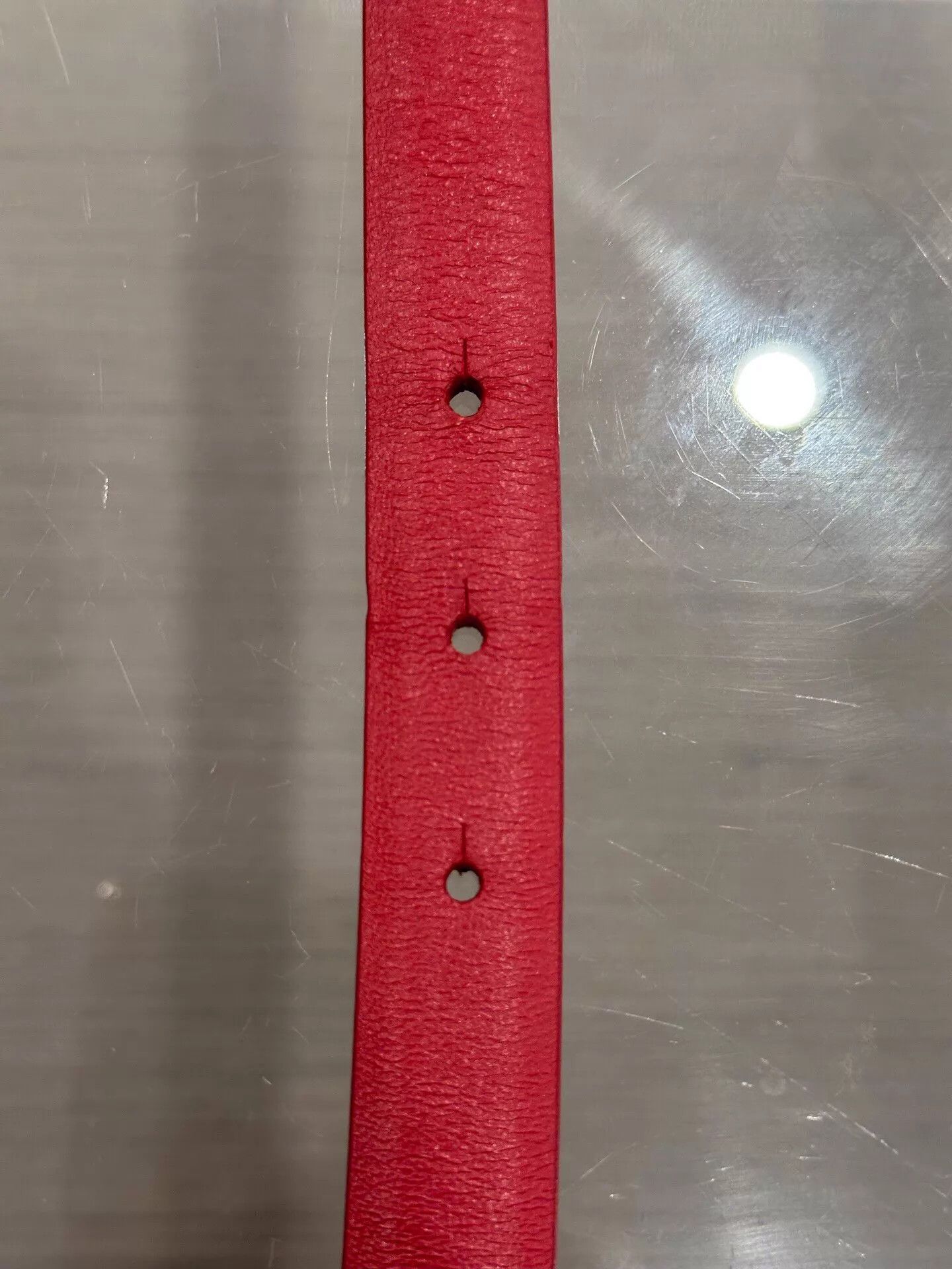 Chanel Chanel 2cm Red & Brown CC Logo Belt Size 85 Size ONE SIZE - 6 Thumbnail