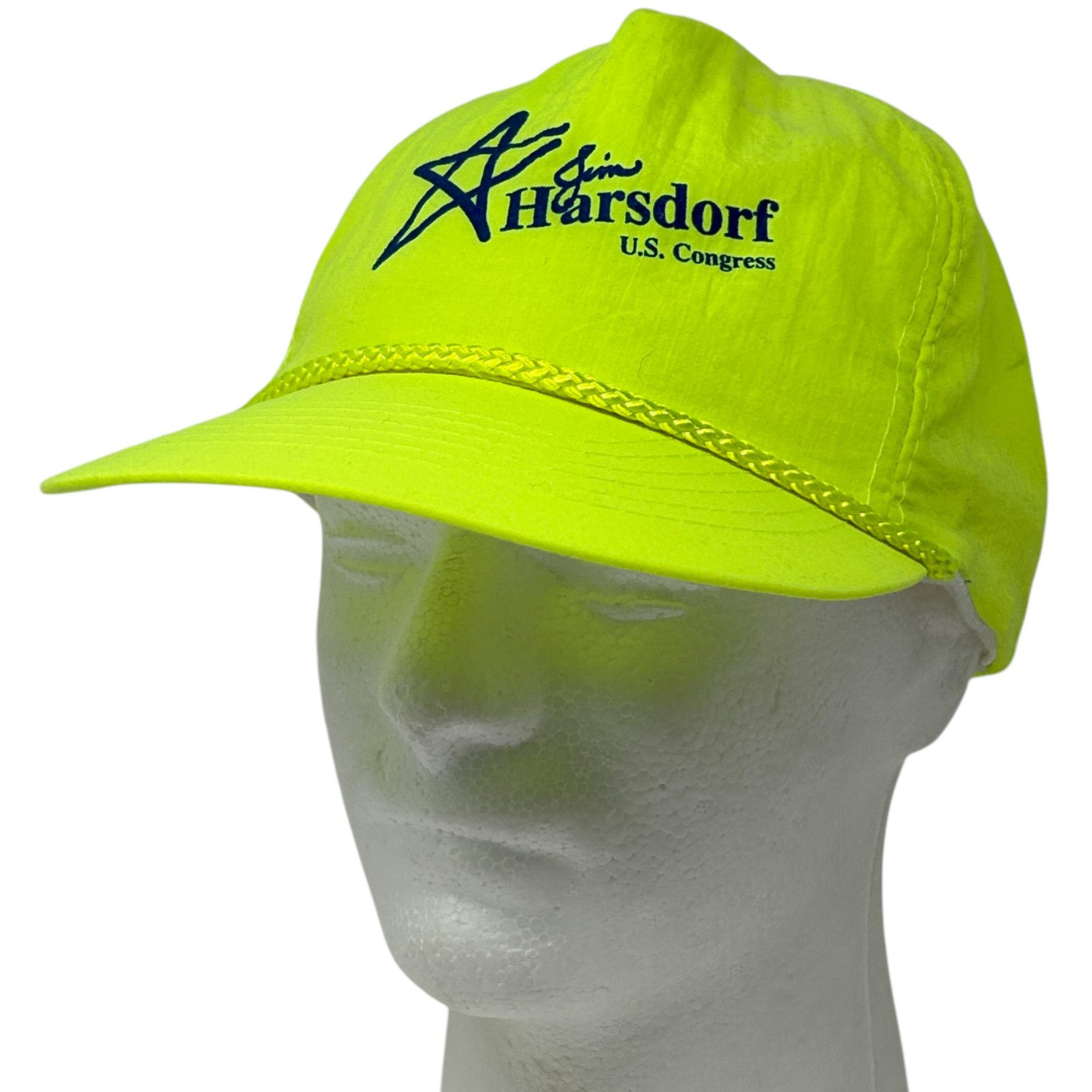 Otto Vintage 90s Jim Harsdorf US Congress Hat Baseball Cap Yellow Size ONE SIZE - 10 Thumbnail