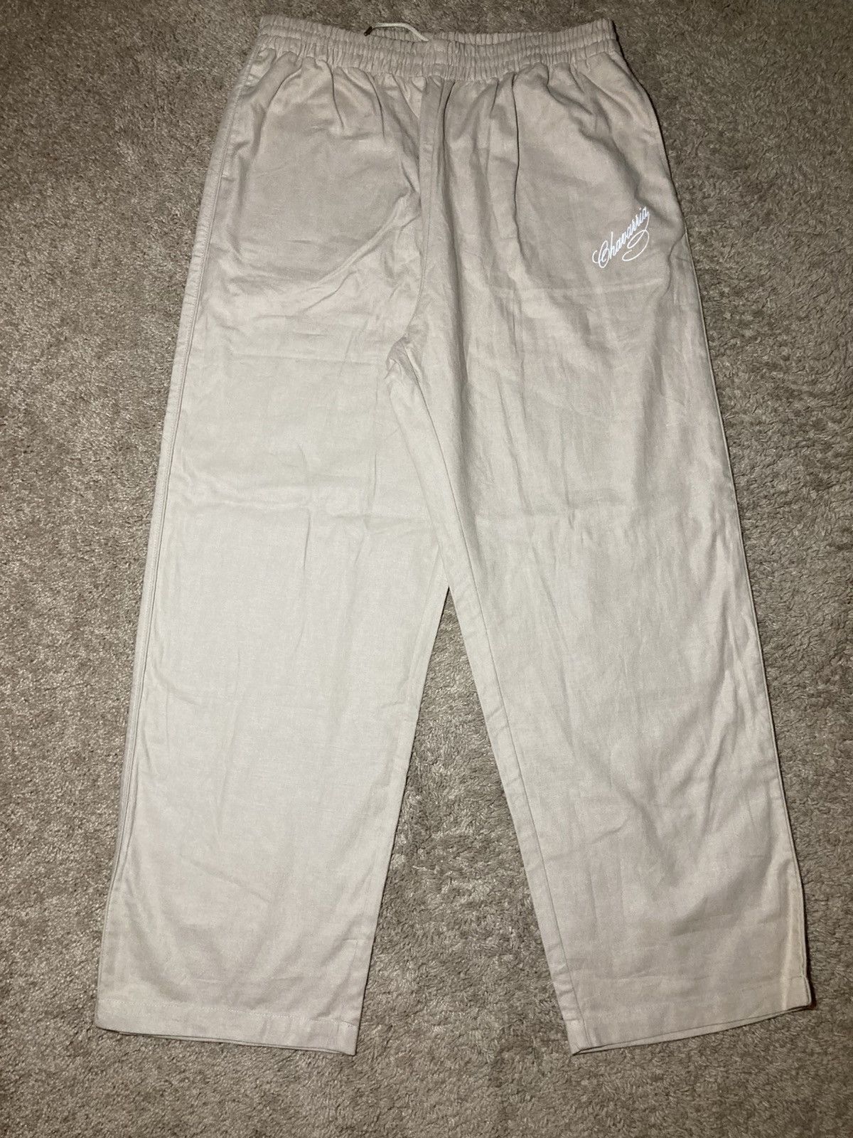 Willy Chavarria New SS25 Willy Chavarria Ruff Rider Tan Track Pants 2025 Size US 34 / EU 50 - 2 Thumbnail
