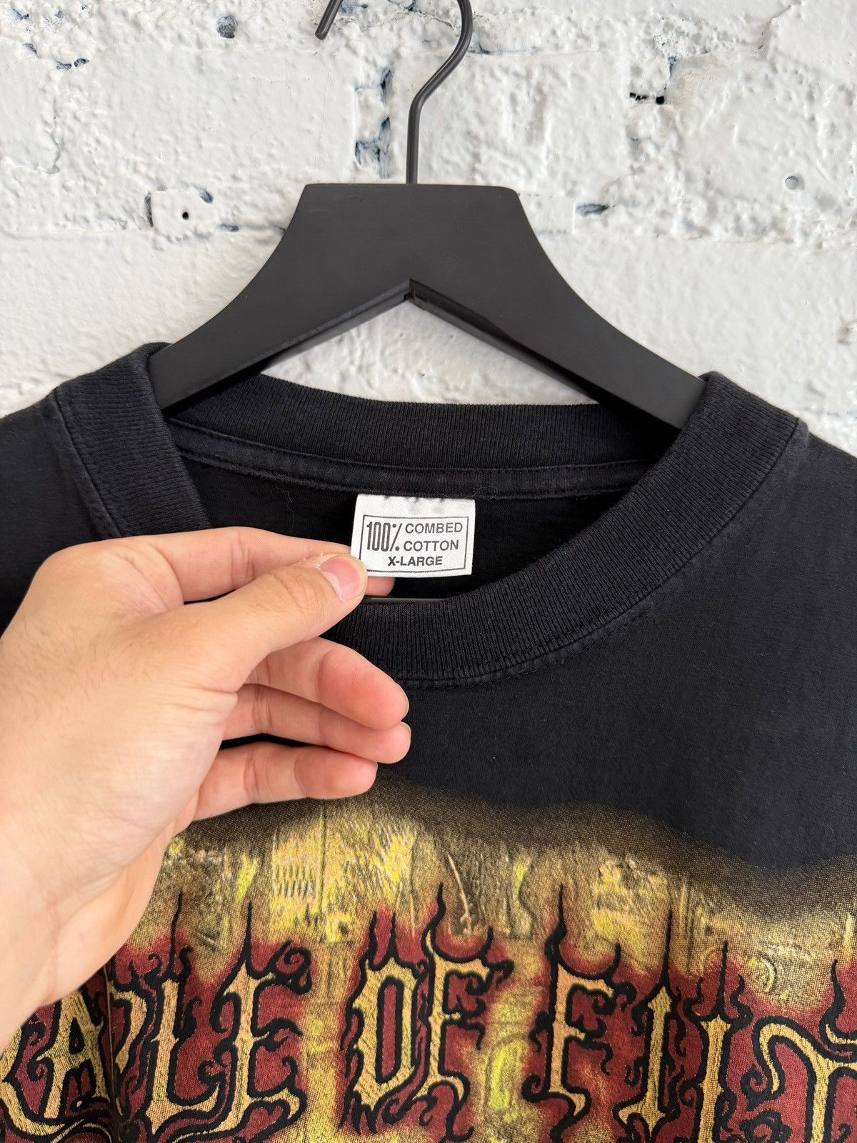 Vintage 1998 CRADLE OF FILTH ‘PRAISE THE WHORE’ L/S TEE Size US XL / EU 56 / 4 - 5 Thumbnail